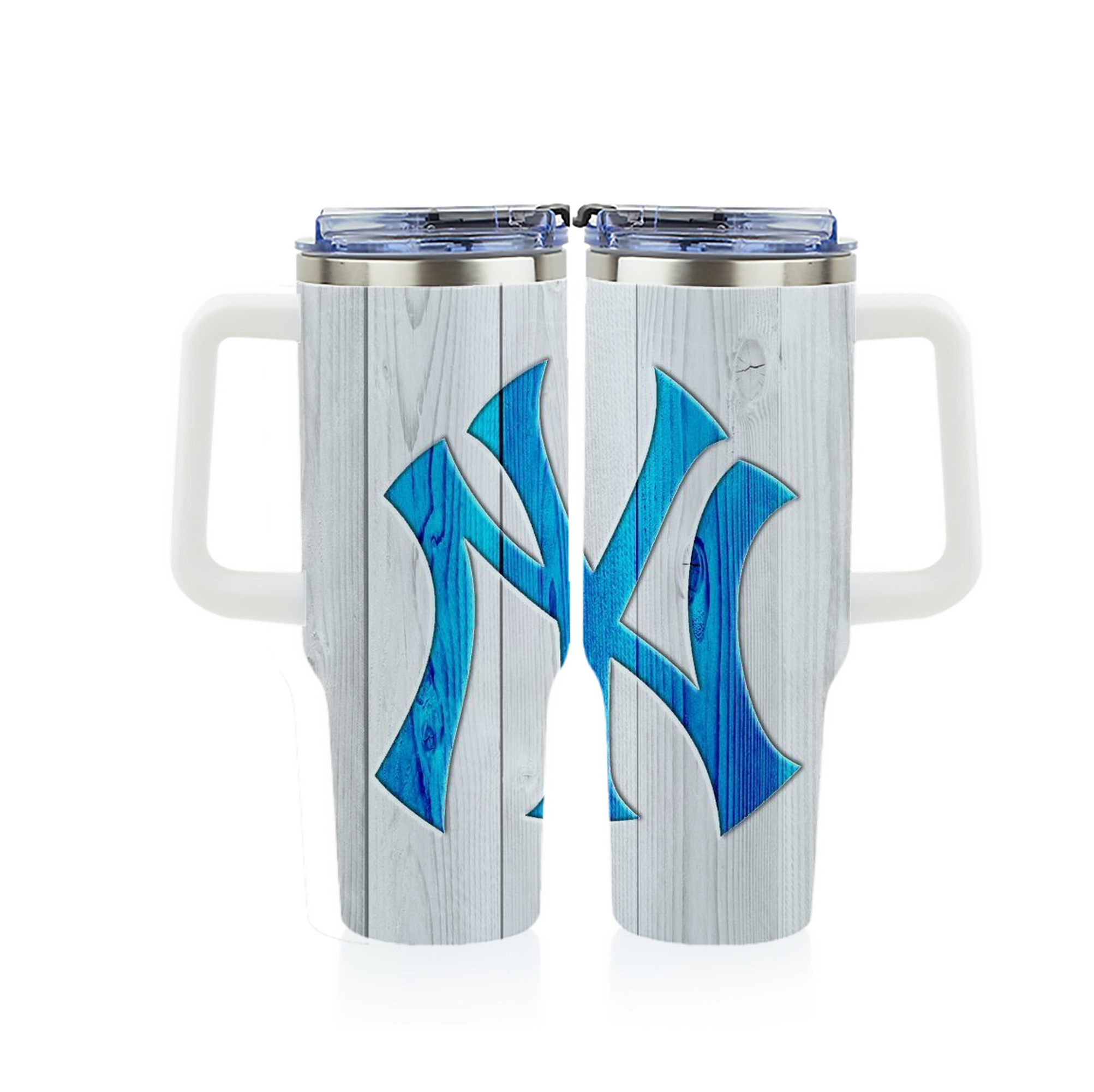 New York Yankees 156 40oz Full Wrap Car Tumbler – Durable Stainless Steel Travel Mug With Vibrant UV Print – Double Wall Insulated, Fits Most Car Cup Holders