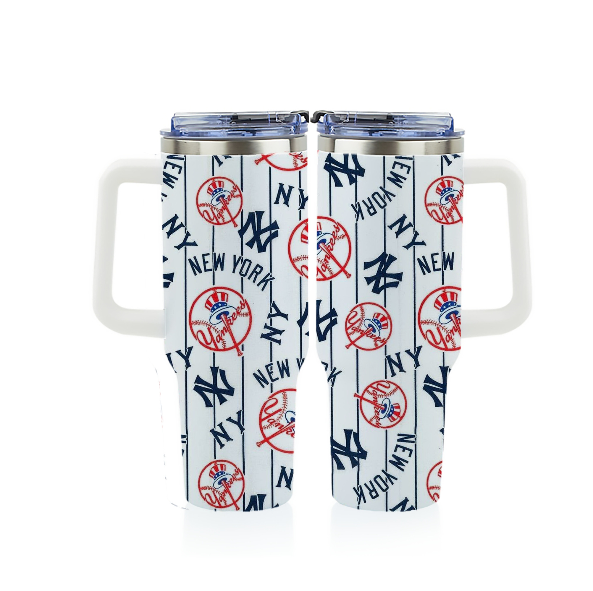 New York Yankees 219 40oz Full Wrap Car Tumbler – Durable Stainless Steel Travel Mug With Vibrant UV Print – Double Wall Insulated, Fits Most Car Cup Holders