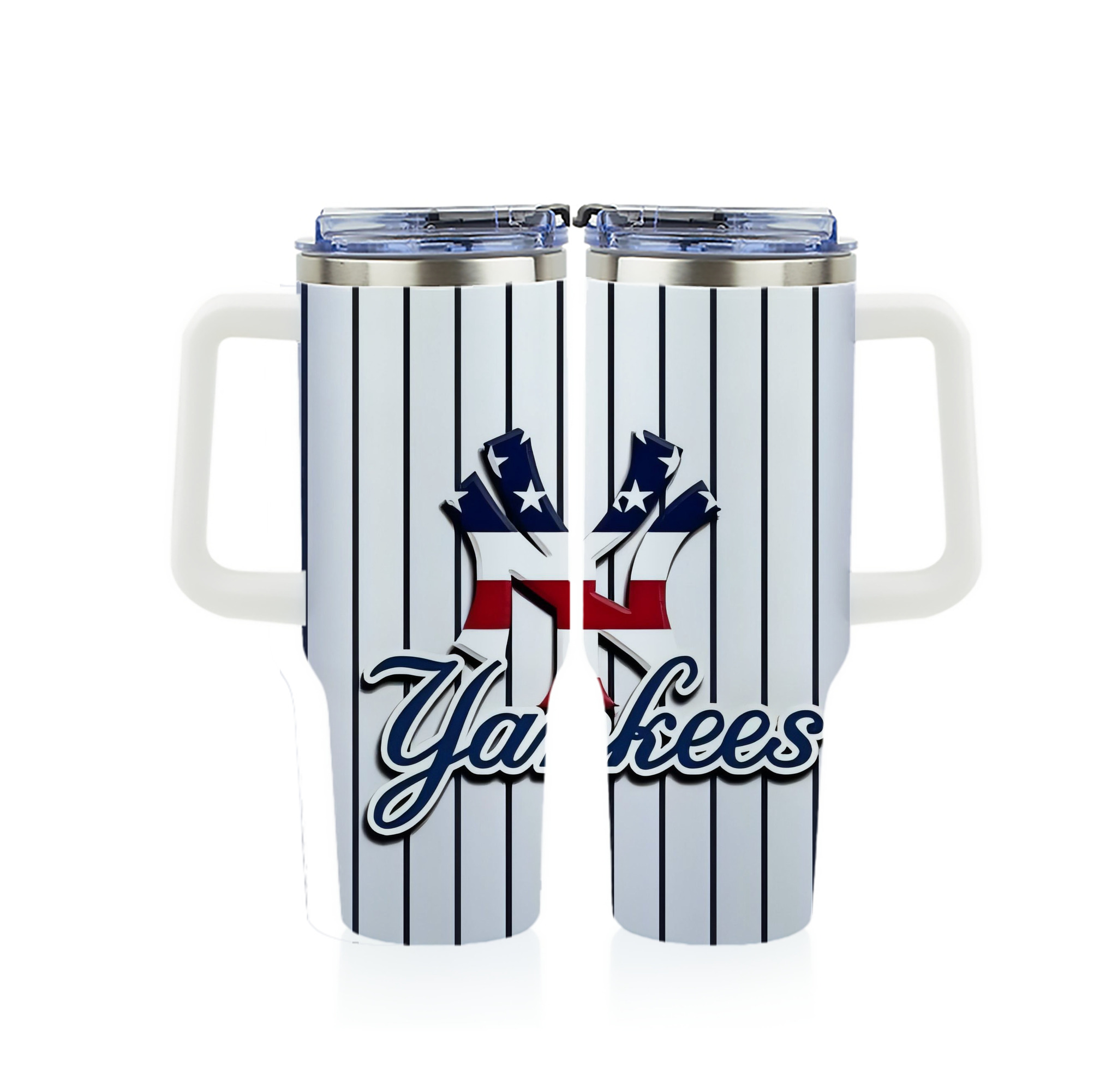 New York Yankees 227 40oz Full Wrap Car Tumbler – Durable Stainless Steel Travel Mug With Vibrant UV Print – Double Wall Insulated, Fits Most Car Cup Holders