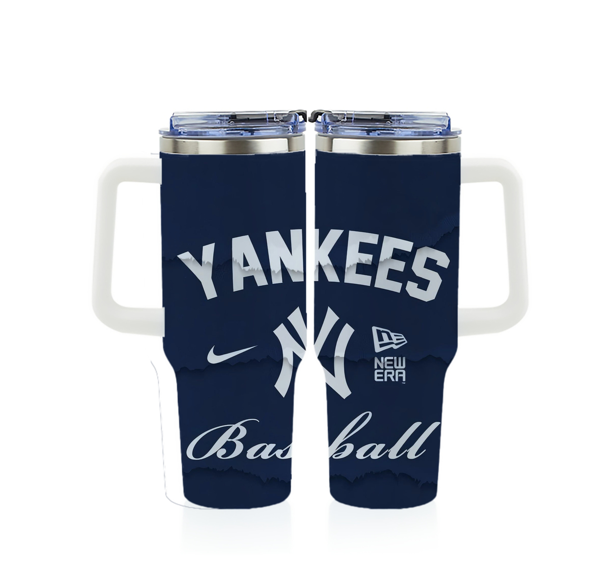 New York Yankees 167 40oz Full Wrap Car Tumbler – Durable Stainless Steel Travel Mug With Vibrant UV Print – Double Wall Insulated, Fits Most Car Cup Holders