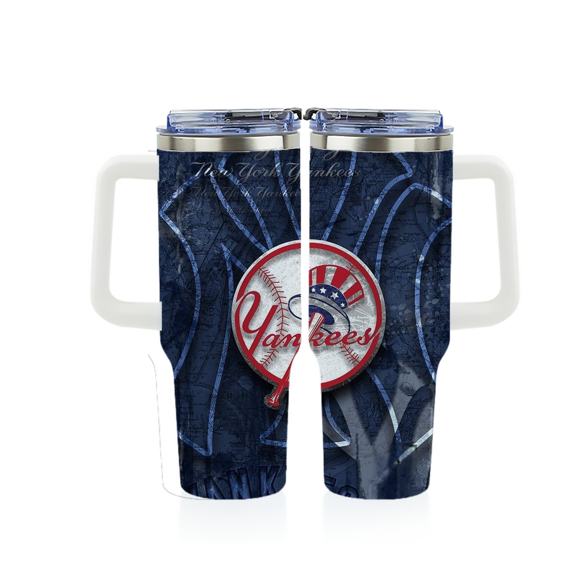 New York Yankees 190 40oz Full Wrap Car Tumbler – Durable Stainless Steel Travel Mug With Vibrant UV Print – Double Wall Insulated, Fits Most Car Cup Holders