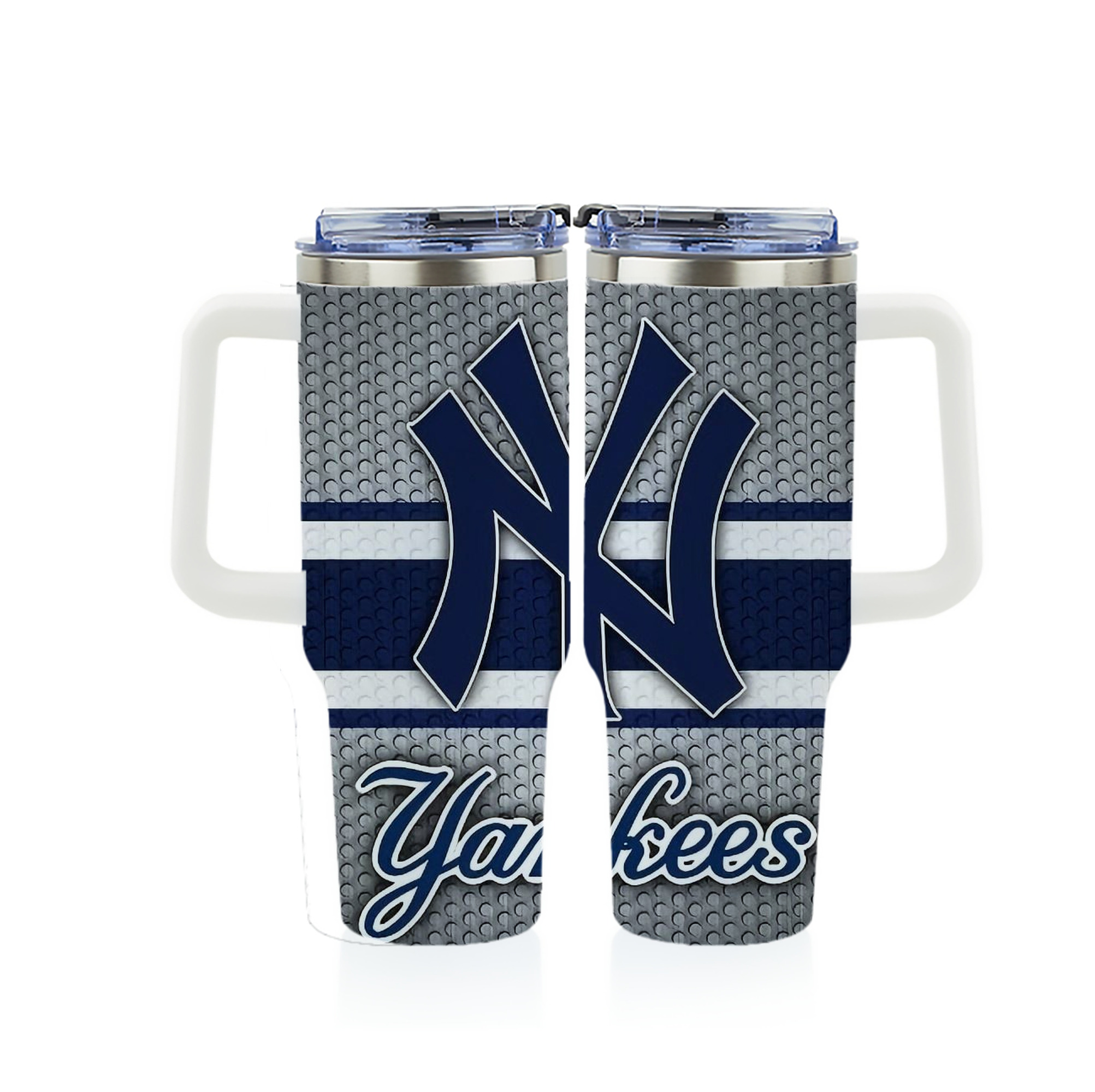 New York Yankees 311 40oz Full Wrap Car Tumbler – Durable Stainless Steel Travel Mug With Vibrant UV Print – Double Wall Insulated, Fits Most Car Cup Holders