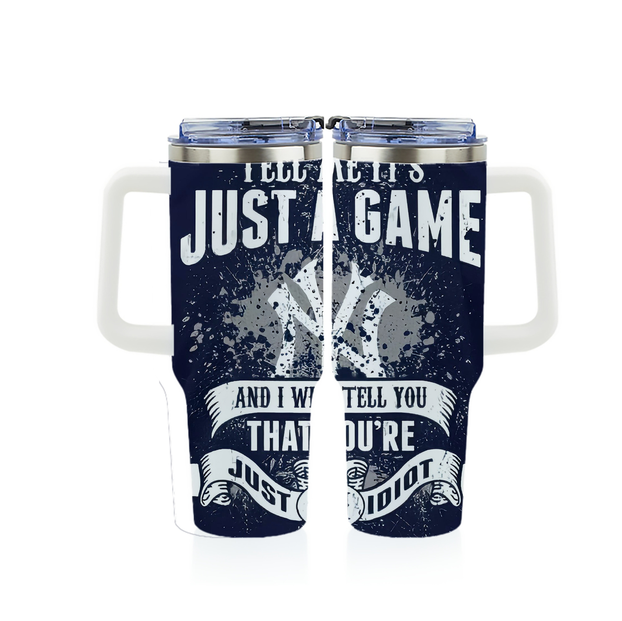 New York Yankees 174 40oz Full Wrap Car Tumbler – Durable Stainless Steel Travel Mug With Vibrant UV Print – Double Wall Insulated, Fits Most Car Cup Holders