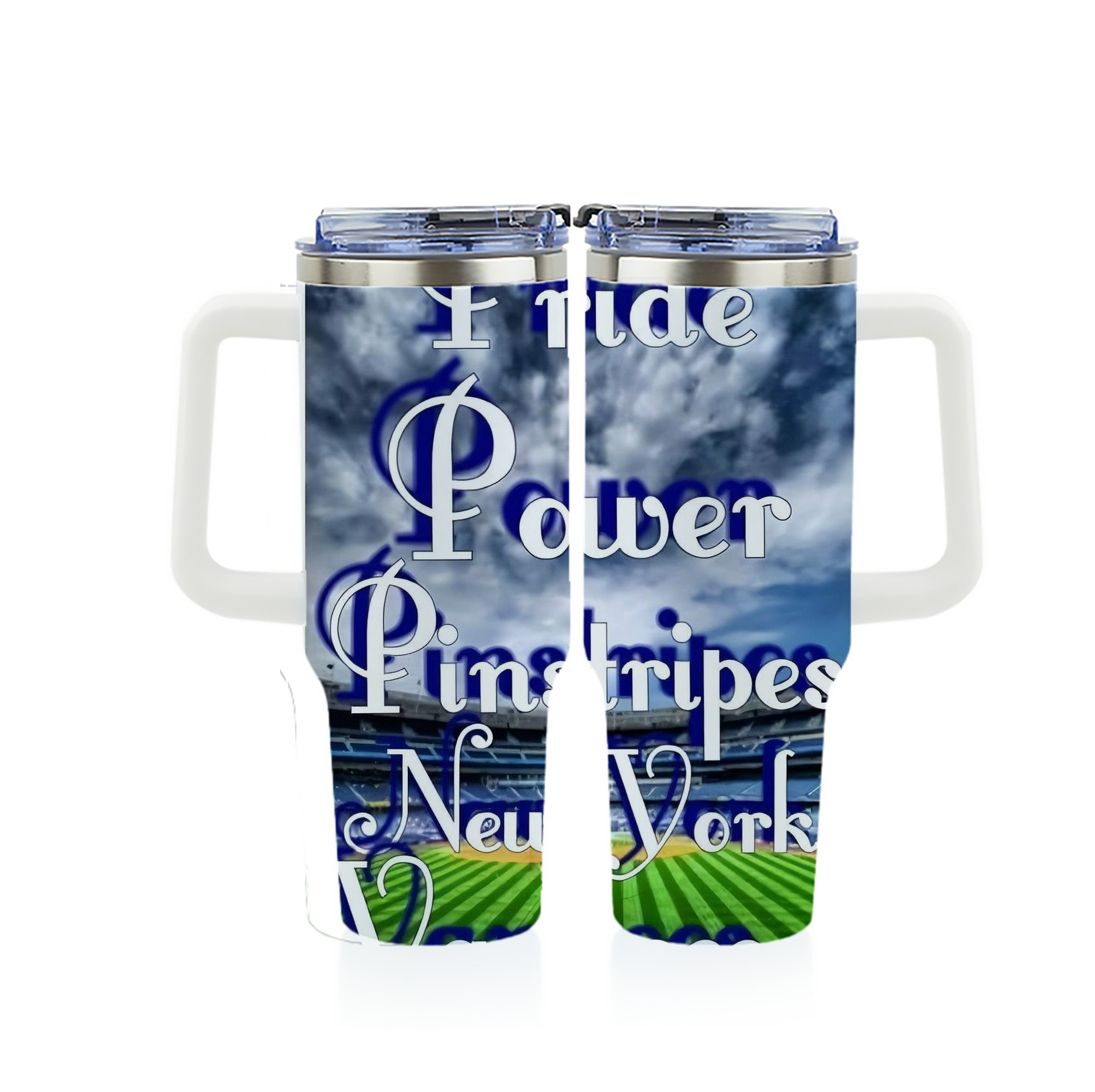 New York Yankees 309 40oz Full Wrap Car Tumbler – Durable Stainless Steel Travel Mug With Vibrant UV Print – Double Wall Insulated, Fits Most Car Cup Holders