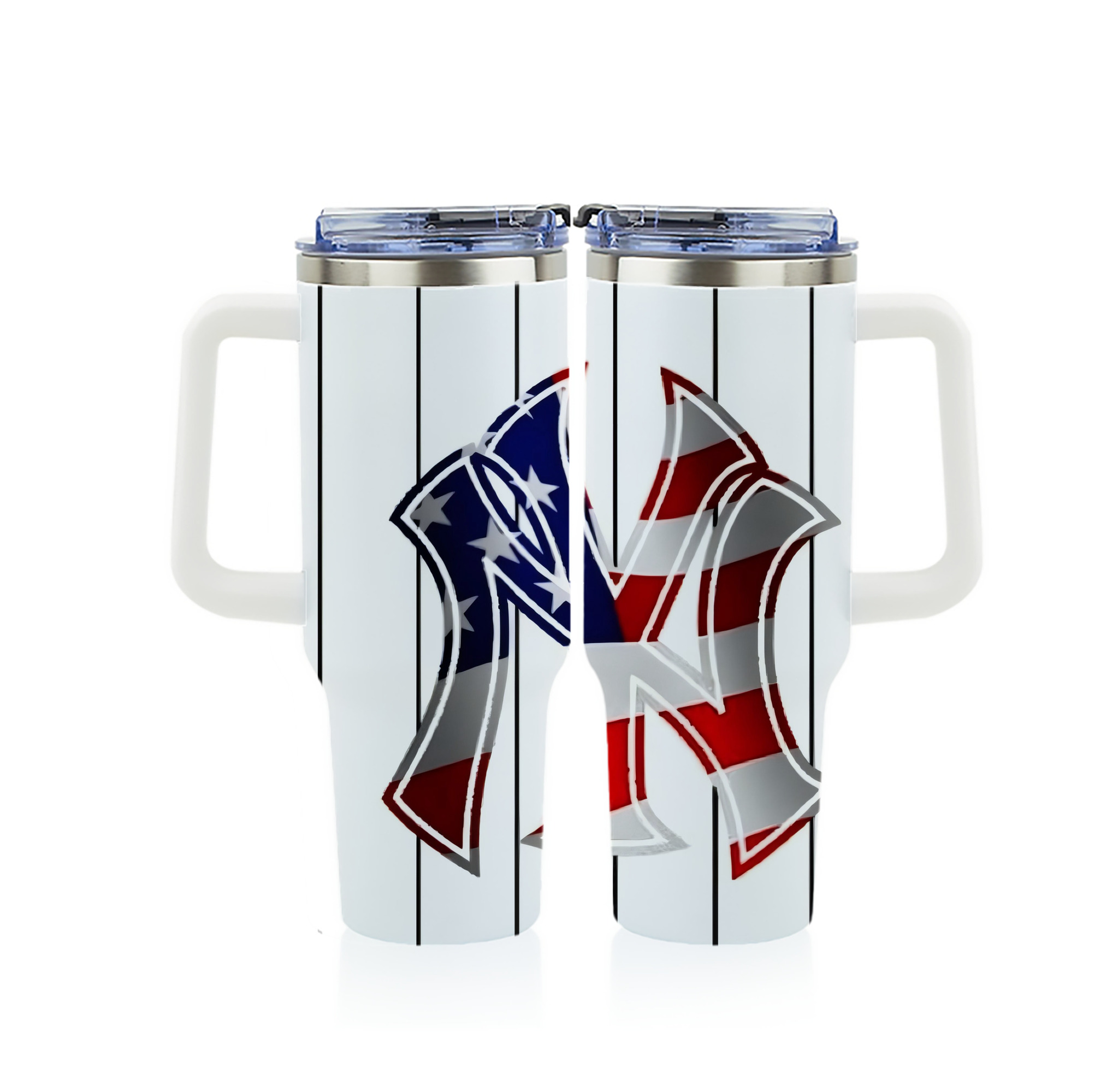 New York Yankees 195 40oz Full Wrap Car Tumbler – Durable Stainless Steel Travel Mug With Vibrant UV Print – Double Wall Insulated, Fits Most Car Cup Holders