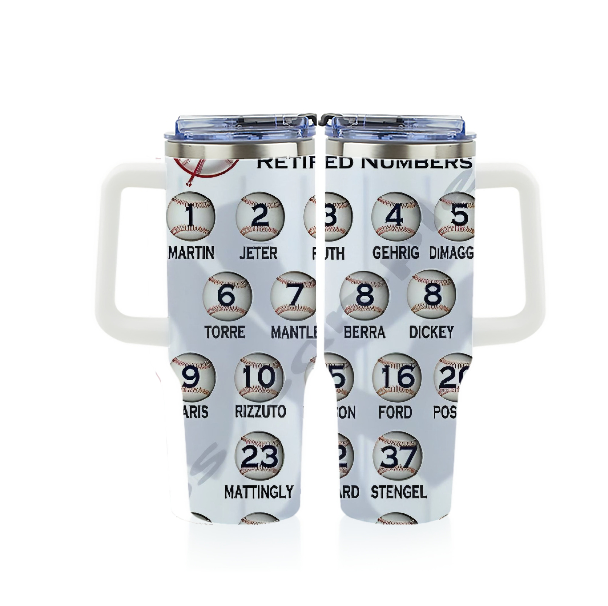 New York Yankees 201 40oz Full Wrap Car Tumbler – Durable Stainless Steel Travel Mug With Vibrant UV Print – Double Wall Insulated, Fits Most Car Cup Holders