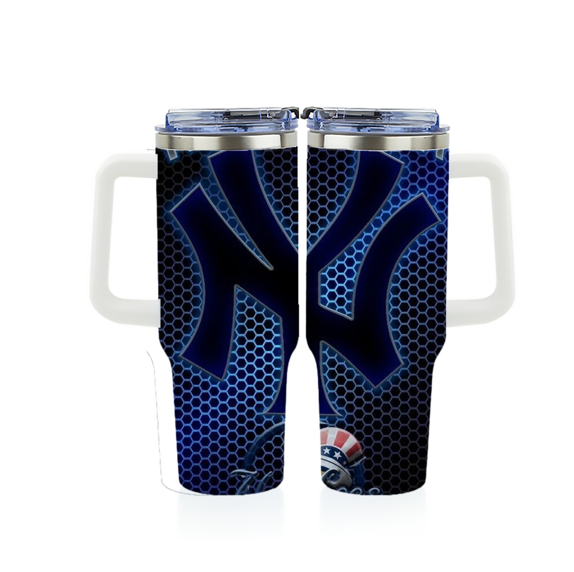 New York Yankees 319 40oz Full Wrap Car Tumbler – Durable Stainless Steel Travel Mug With Vibrant UV Print – Double Wall Insulated, Fits Most Car Cup Holders