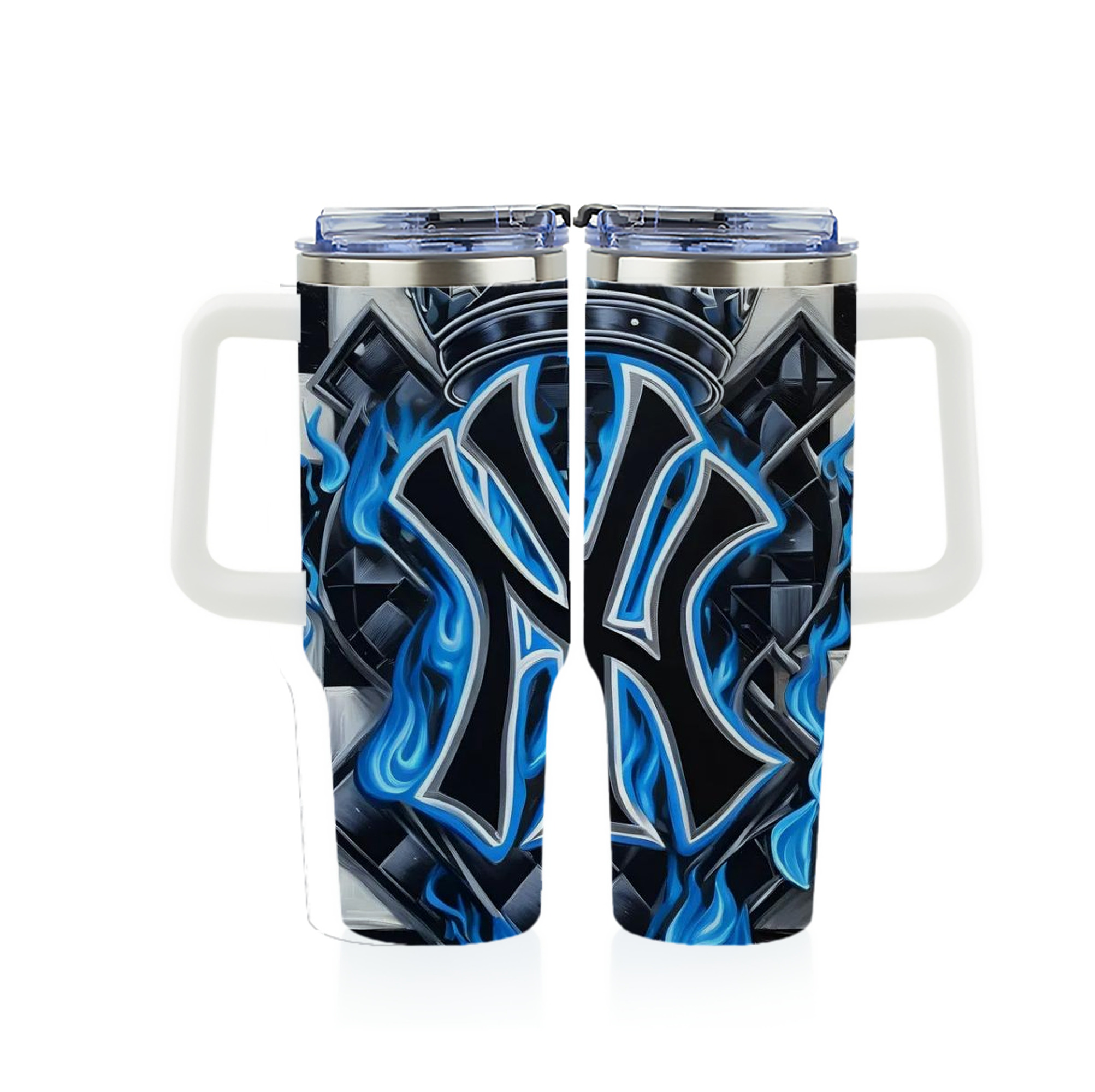 New York Yankees 324 40oz Full Wrap Car Tumbler – Durable Stainless Steel Travel Mug With Vibrant UV Print – Double Wall Insulated, Fits Most Car Cup Holders