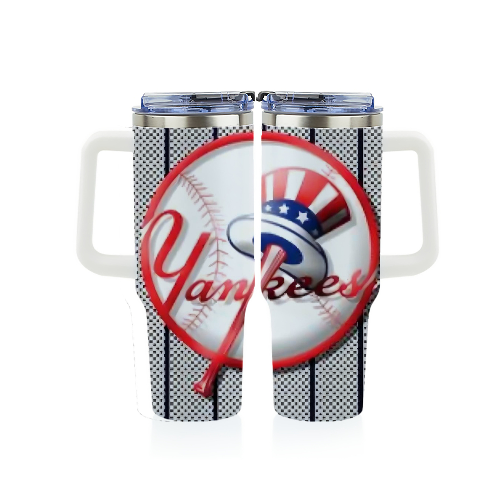 New York Yankees 191 40oz Full Wrap Car Tumbler – Durable Stainless Steel Travel Mug With Vibrant UV Print – Double Wall Insulated, Fits Most Car Cup Holders