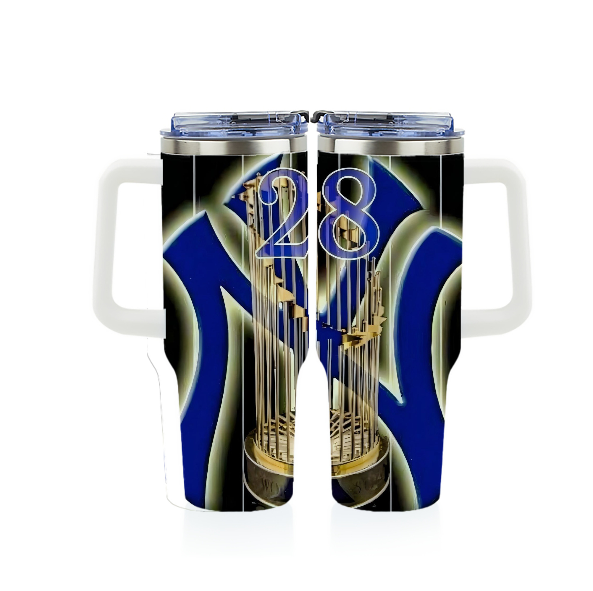 New York Yankees 212 40oz Full Wrap Car Tumbler – Durable Stainless Steel Travel Mug With Vibrant UV Print – Double Wall Insulated, Fits Most Car Cup Holders