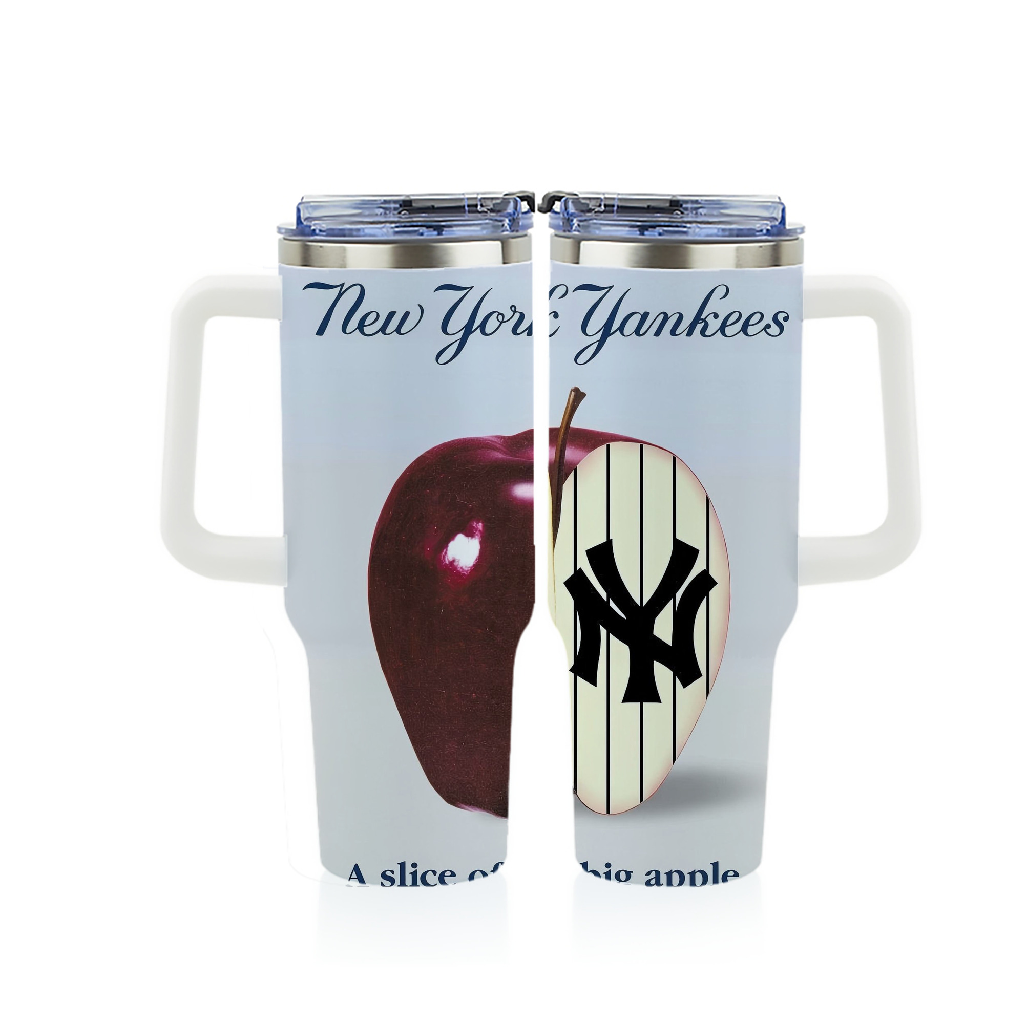 New York Yankees 202 40oz Full Wrap Car Tumbler – Durable Stainless Steel Travel Mug With Vibrant UV Print – Double Wall Insulated, Fits Most Car Cup Holders