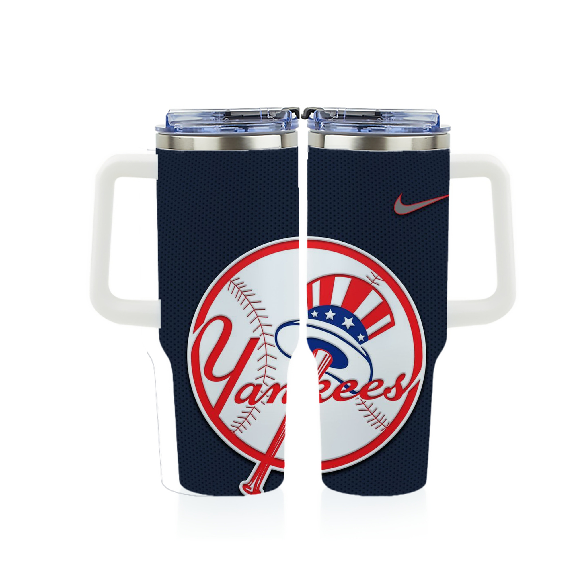 New York Yankees 208 40oz Full Wrap Car Tumbler – Durable Stainless Steel Travel Mug With Vibrant UV Print – Double Wall Insulated, Fits Most Car Cup Holders