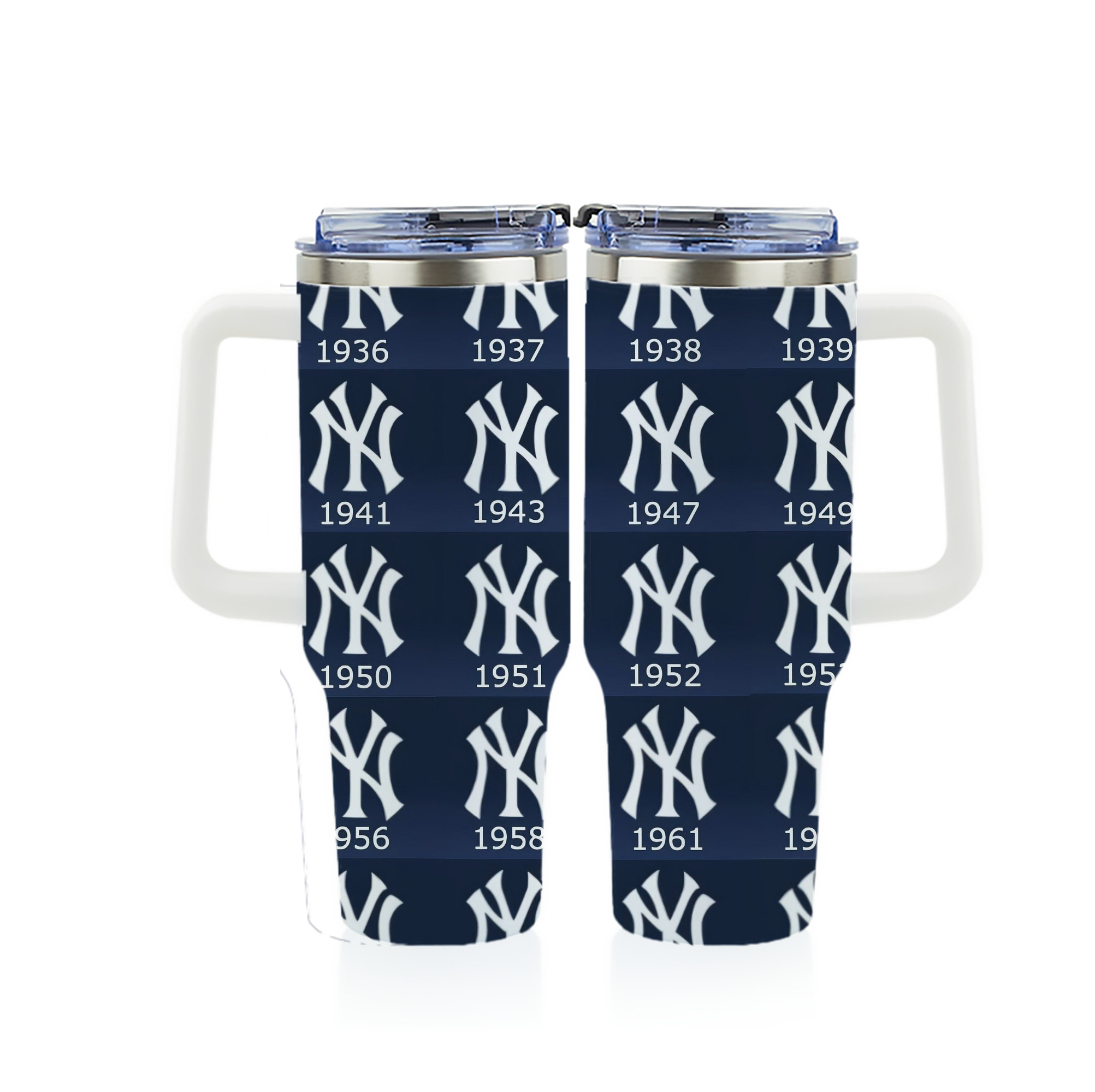 New York Yankees 229 40oz Full Wrap Car Tumbler – Durable Stainless Steel Travel Mug With Vibrant UV Print – Double Wall Insulated, Fits Most Car Cup Holders