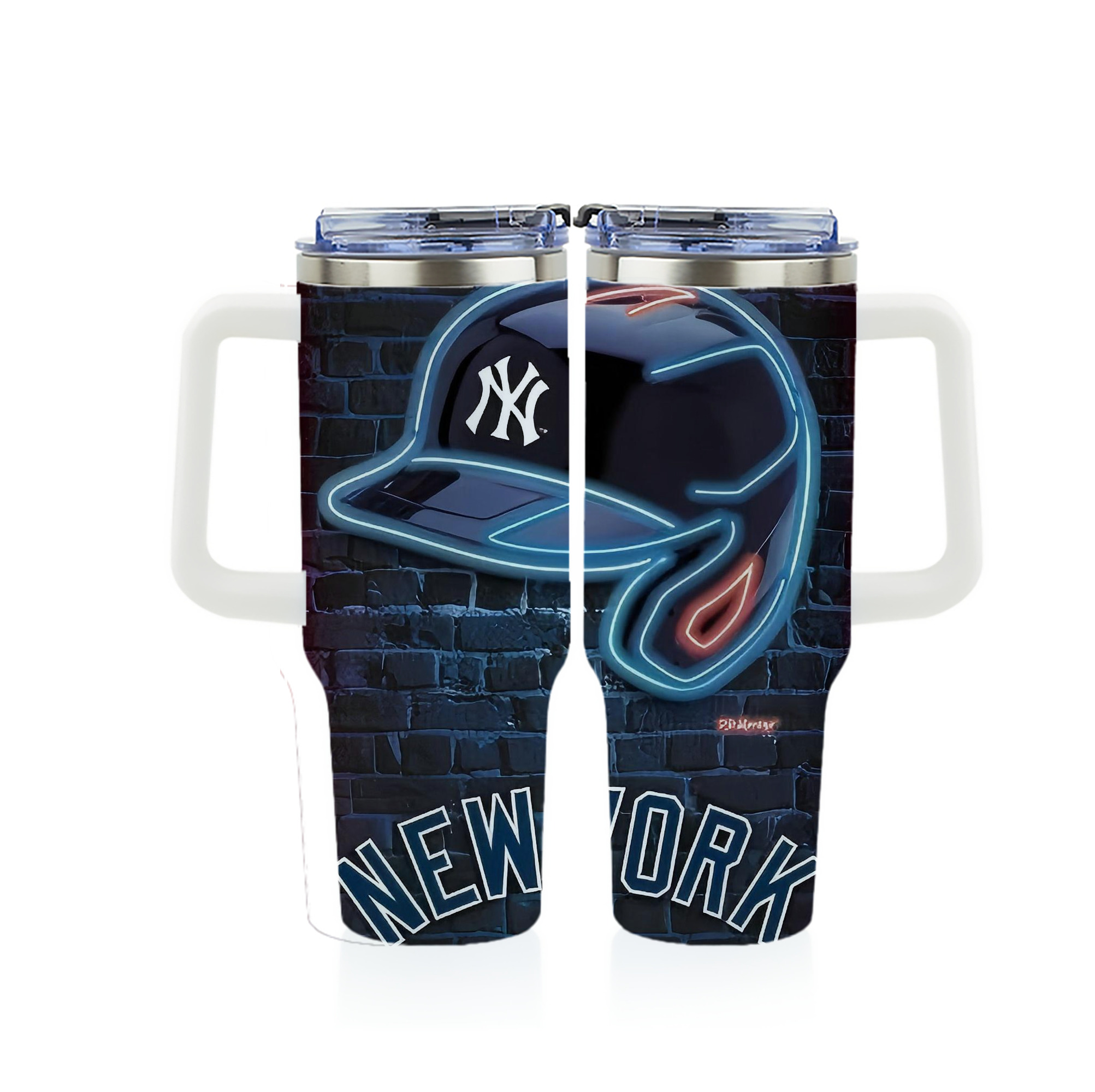 New York Yankees 230 40oz Full Wrap Car Tumbler – Durable Stainless Steel Travel Mug With Vibrant UV Print – Double Wall Insulated, Fits Most Car Cup Holders