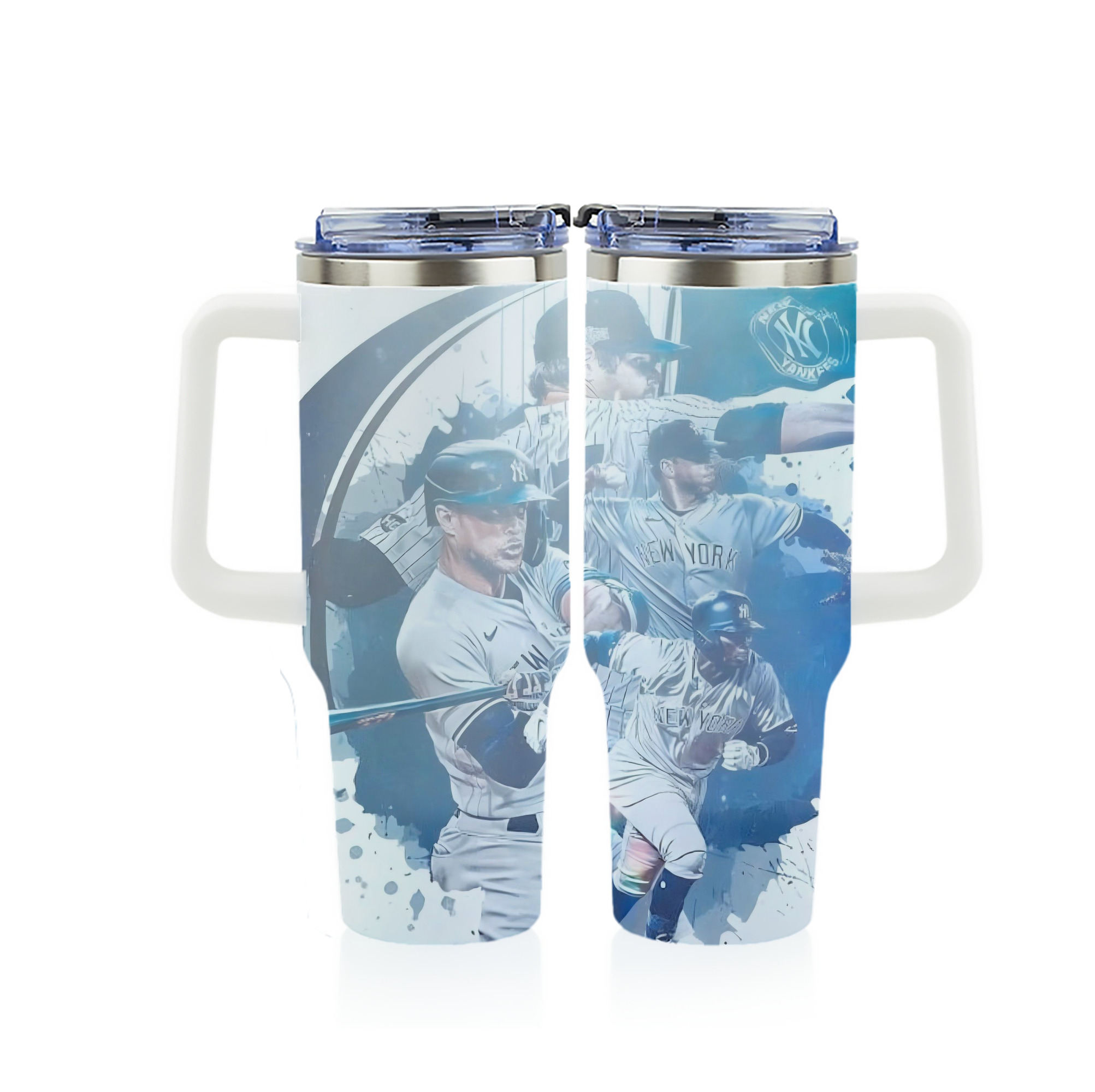 New York Yankees 329 40oz Full Wrap Car Tumbler – Durable Stainless Steel Travel Mug With Vibrant UV Print – Double Wall Insulated, Fits Most Car Cup Holders