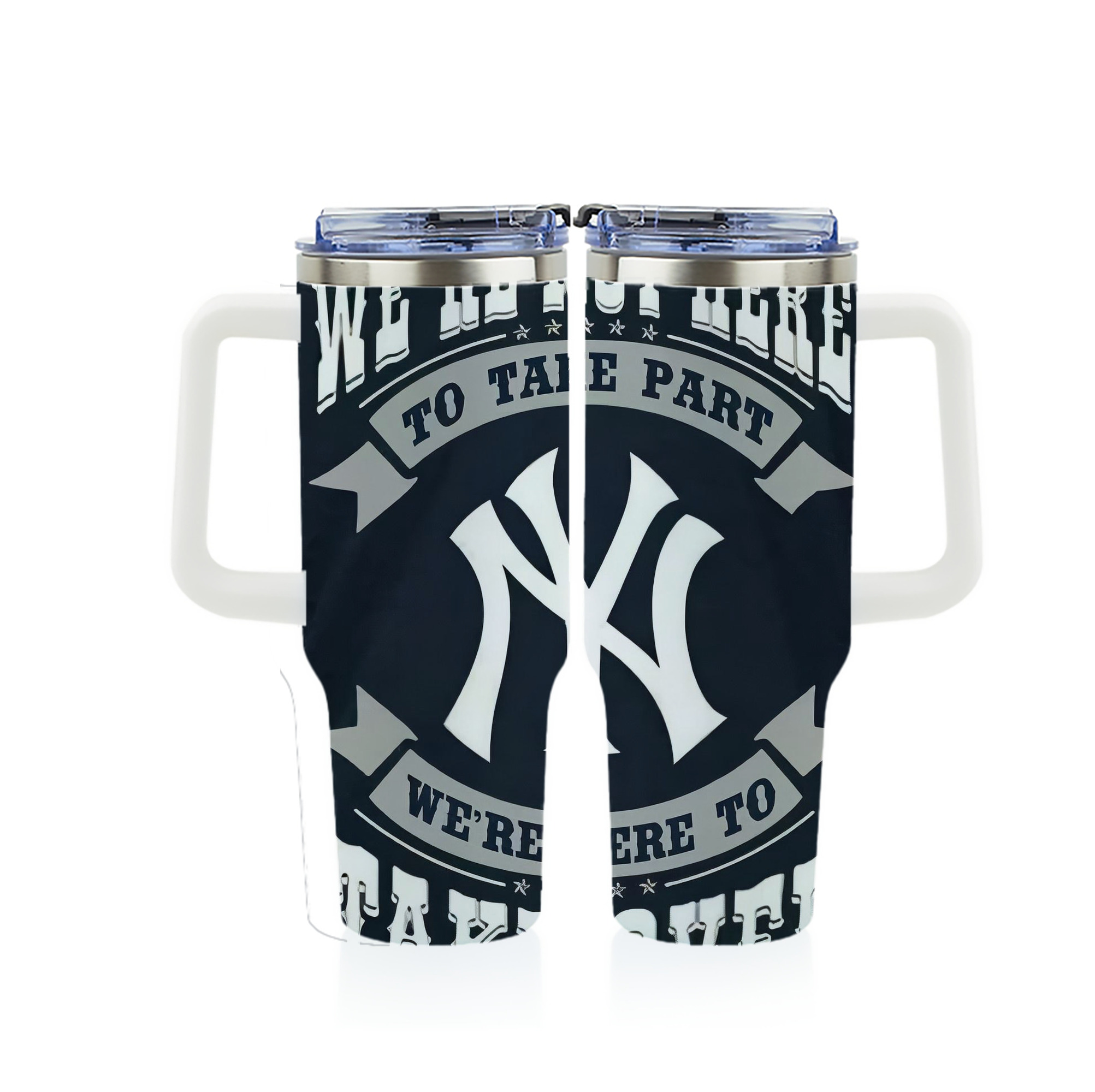 New York Yankees 302 40oz Full Wrap Car Tumbler – Durable Stainless Steel Travel Mug With Vibrant UV Print – Double Wall Insulated, Fits Most Car Cup Holders
