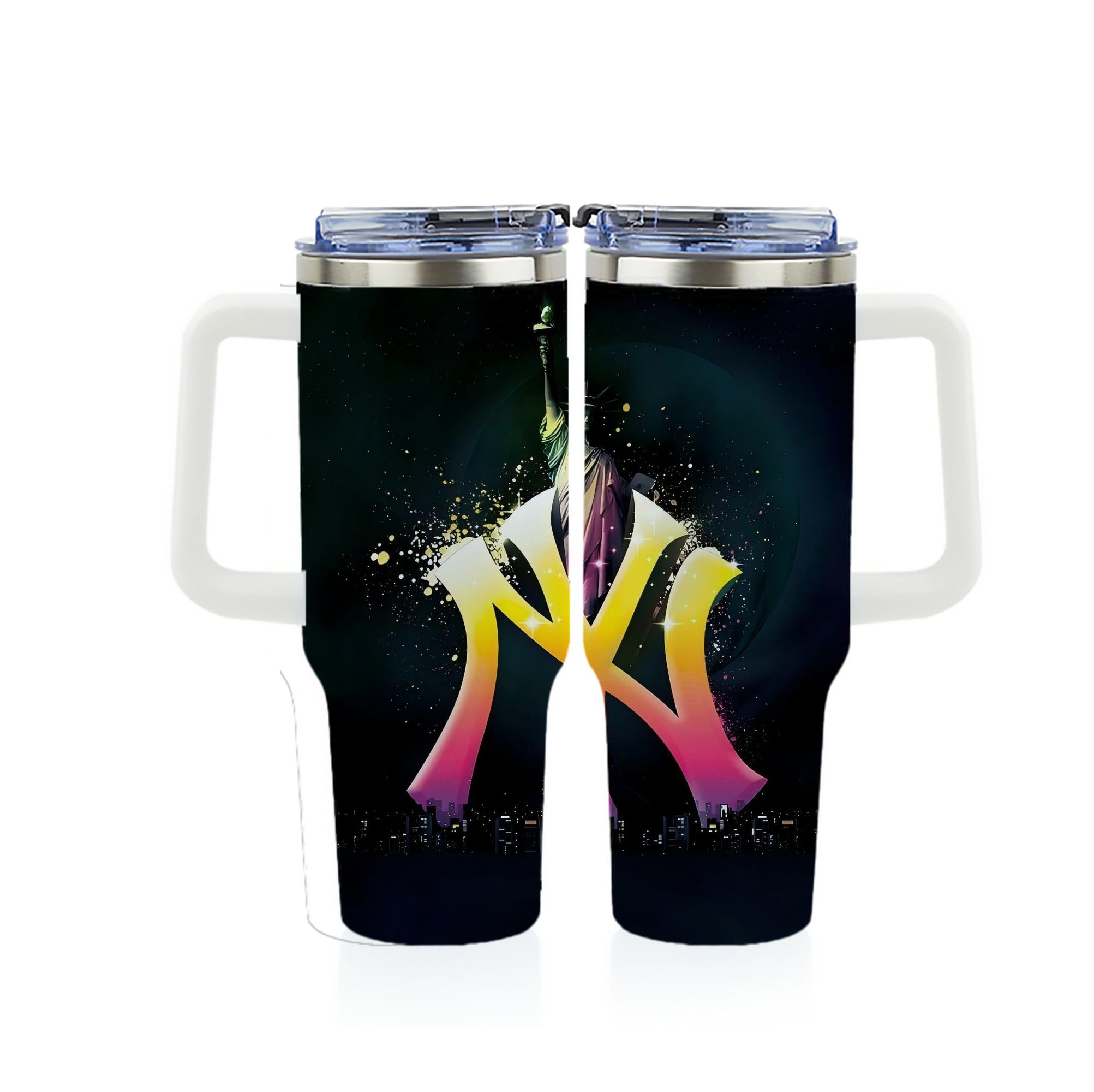 New York Yankees 335 40oz Full Wrap Car Tumbler – Durable Stainless Steel Travel Mug With Vibrant UV Print – Double Wall Insulated, Fits Most Car Cup Holders