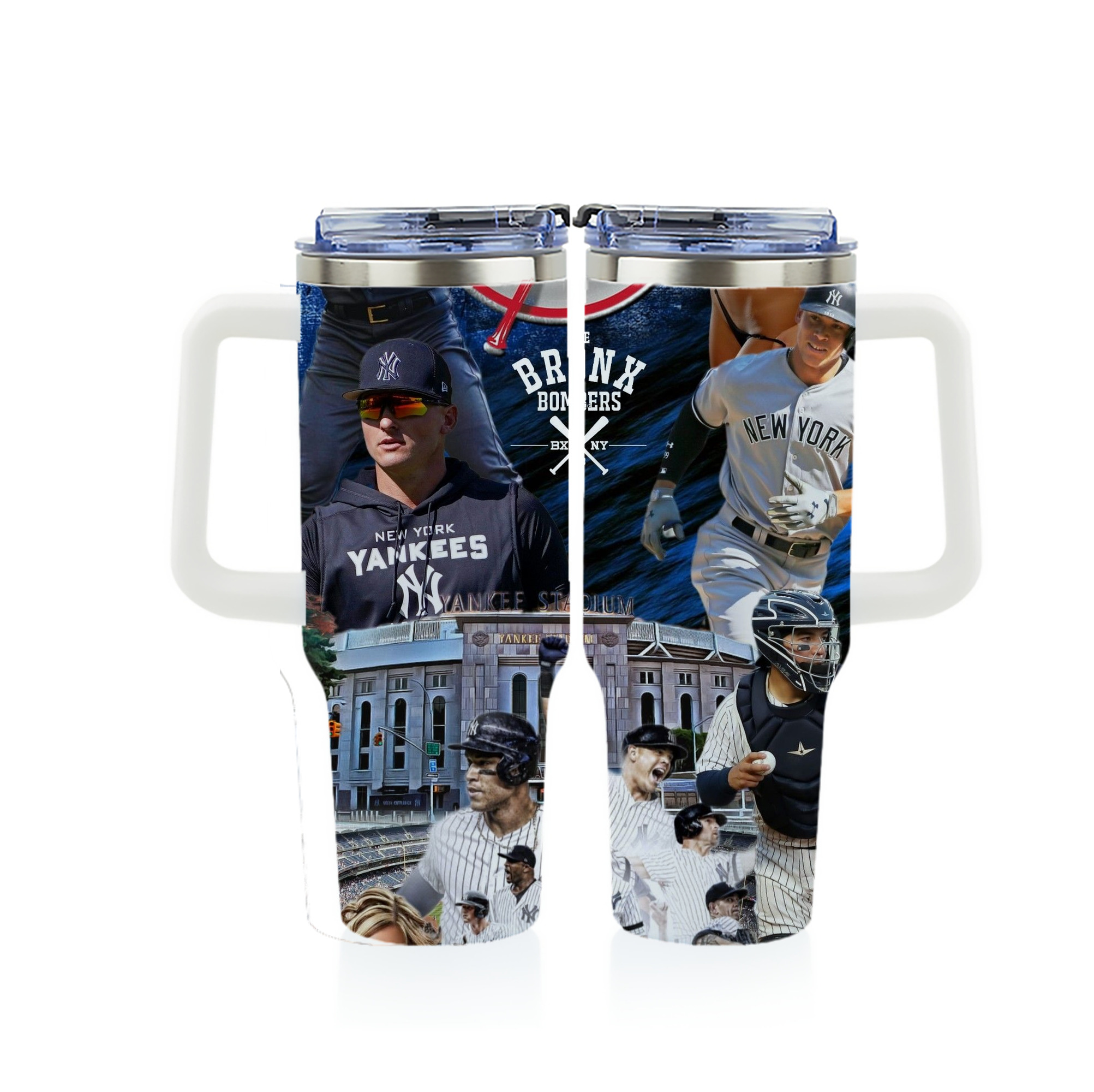 New York Yankees 336 40oz Full Wrap Car Tumbler – Durable Stainless Steel Travel Mug With Vibrant UV Print – Double Wall Insulated, Fits Most Car Cup Holders
