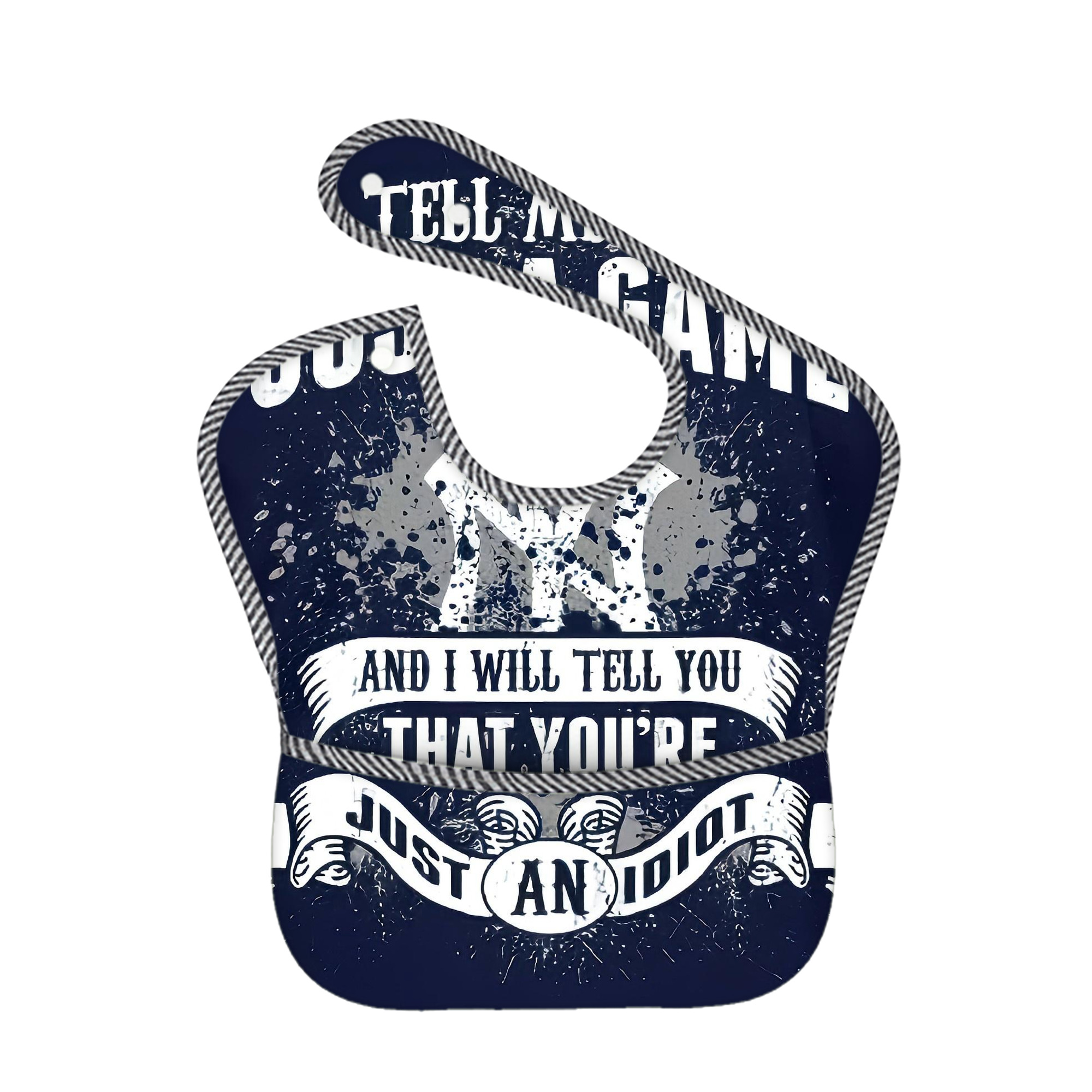 New York Yankees 322 Adjustable Waterproof Toddler Bib – Full-Print Durable Polyester – Foldable Crumb Pocket – Easy Snap Closure – Soft