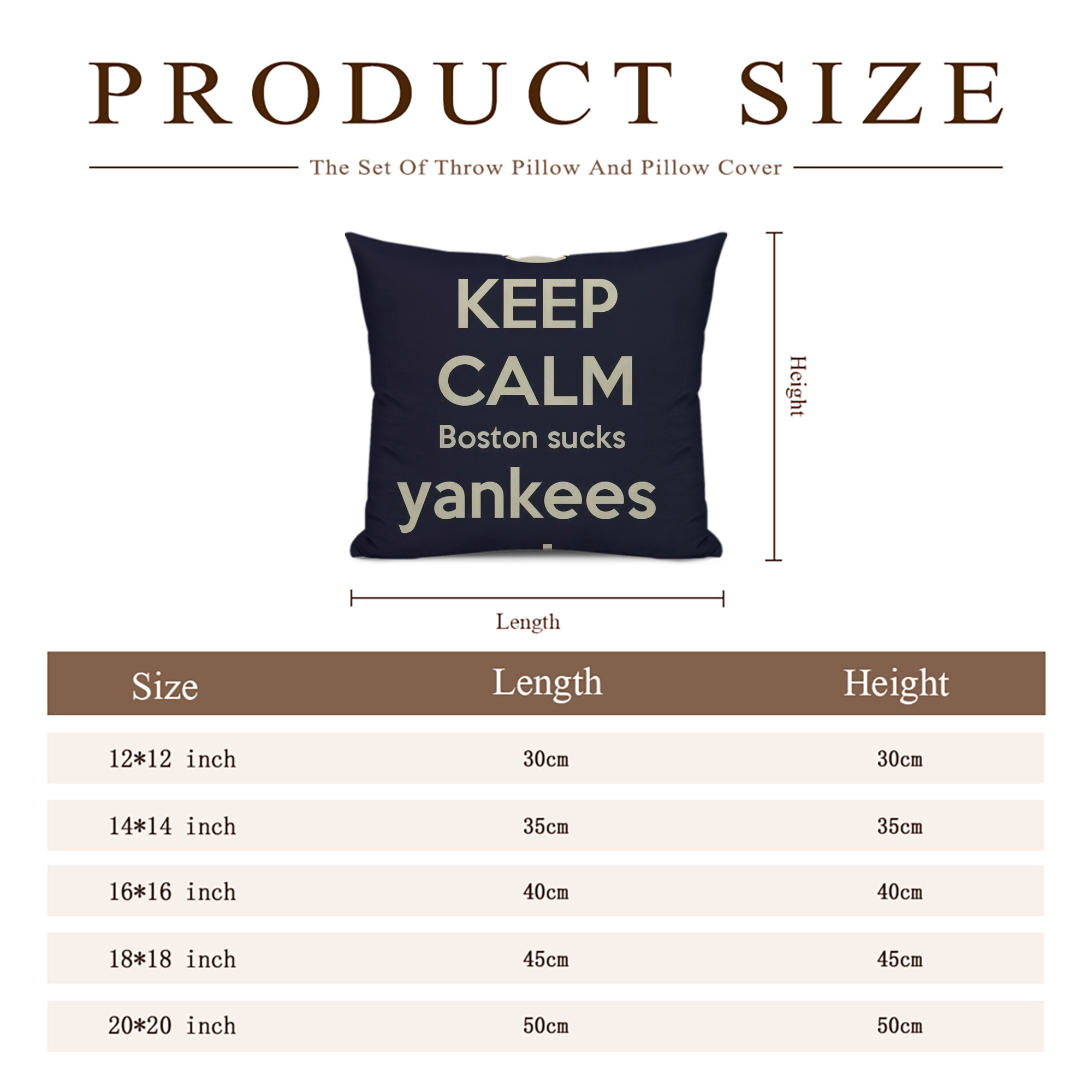 New York Yankees 226 Soft Polyester Pillow Cover With Insert – Double-Sided Design, Invisible Zipper, Durable & Breathable – Easy Care Cushion Set