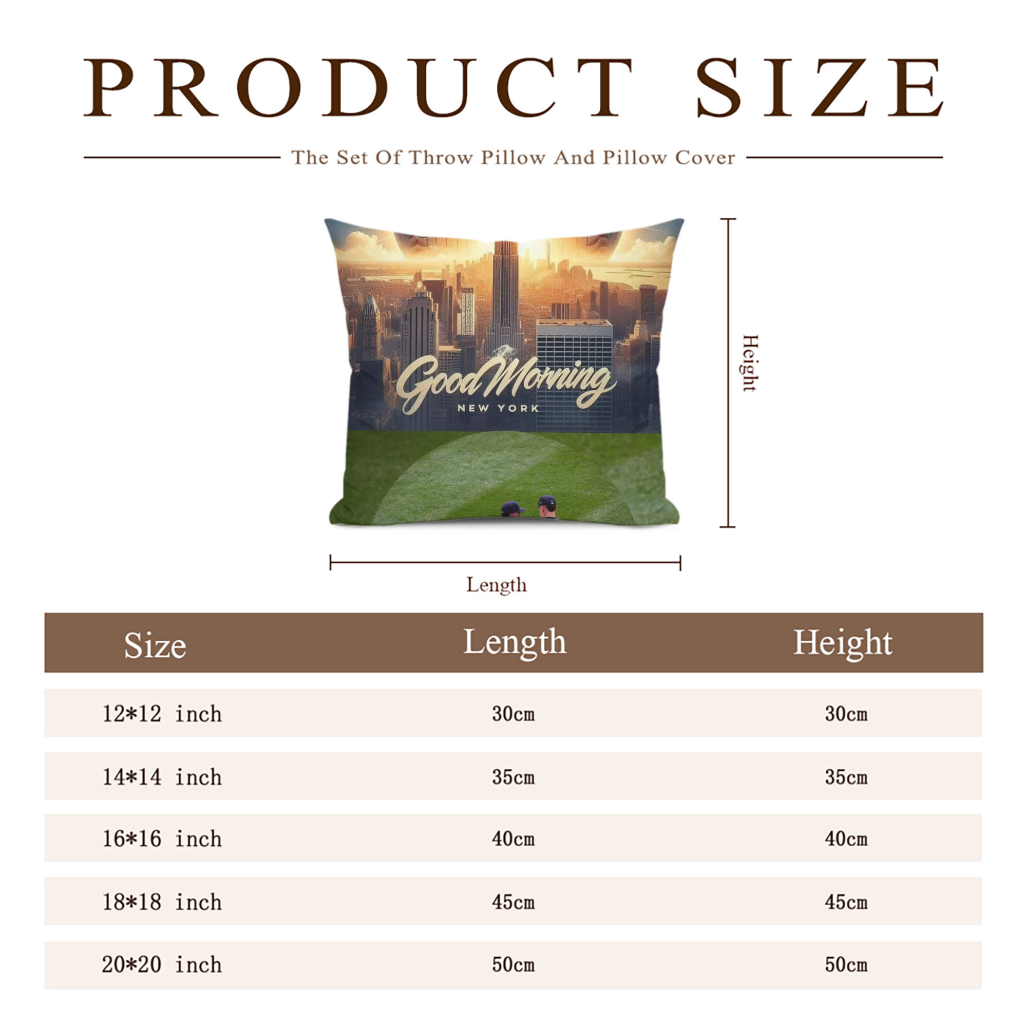 New York Yankees 218 Soft Polyester Pillow Cover With Insert – Double-Sided Design, Invisible Zipper, Durable & Breathable – Easy Care Cushion Set