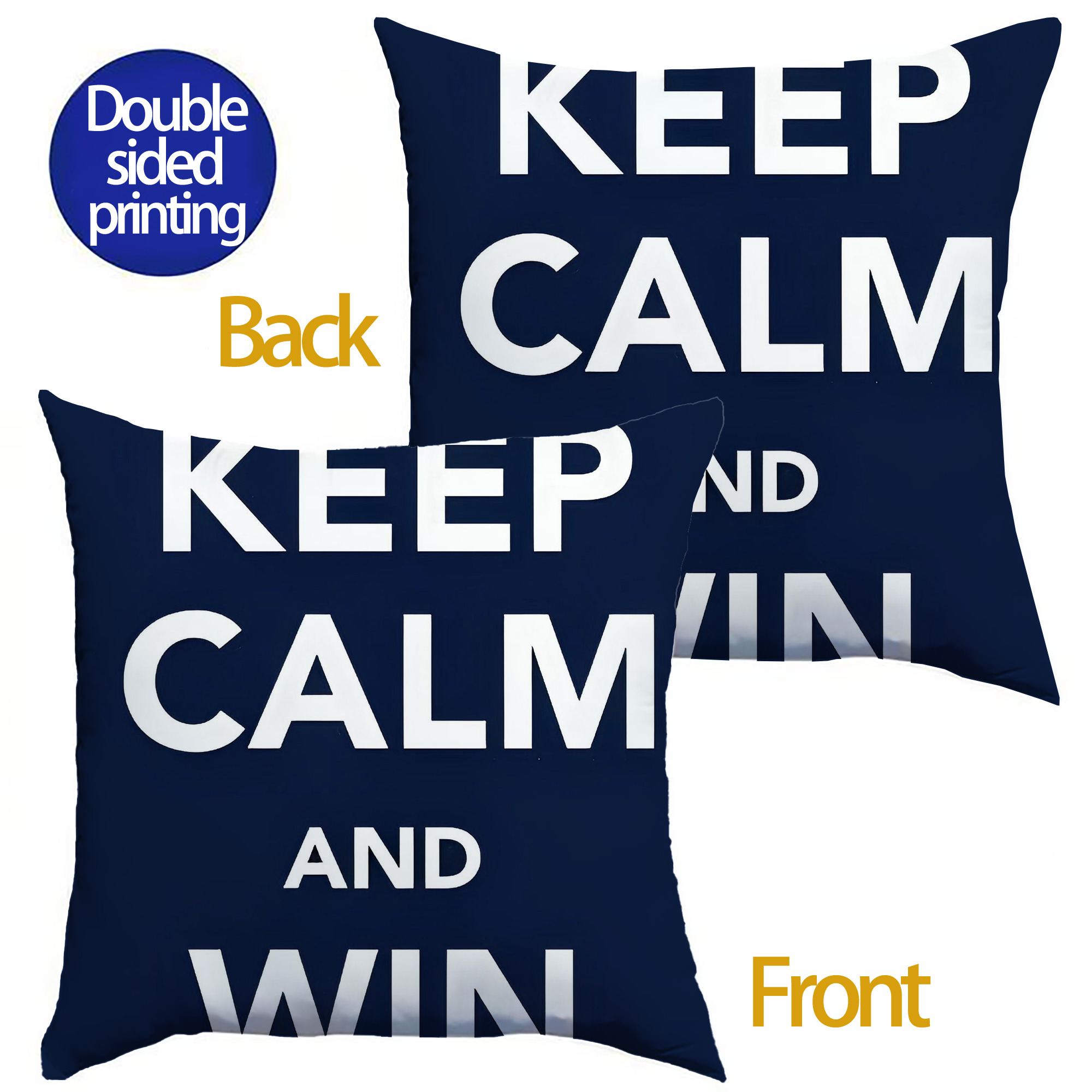 New York Yankees 169 Soft Polyester Pillow Cover With Insert – Double-Sided Design, Invisible Zipper, Durable & Breathable – Easy Care Cushion Set