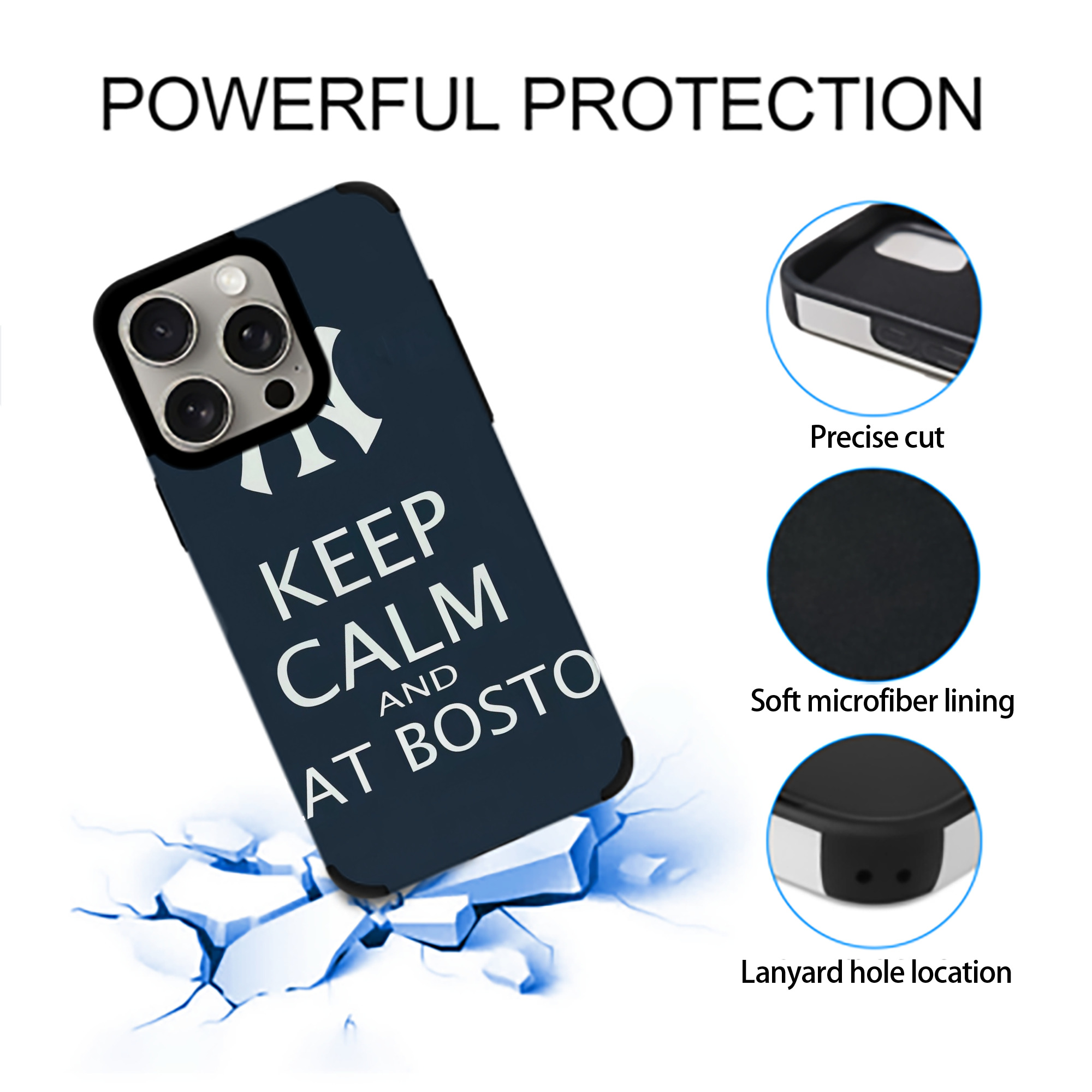 New York Yankees 136 IPhone 15 Pro Max PU Leather Case – Soft Lining, 360° Protection – Precise Fit, 3D Buttons, Easy Charging – Anti-Yellowing, Easy To Clean