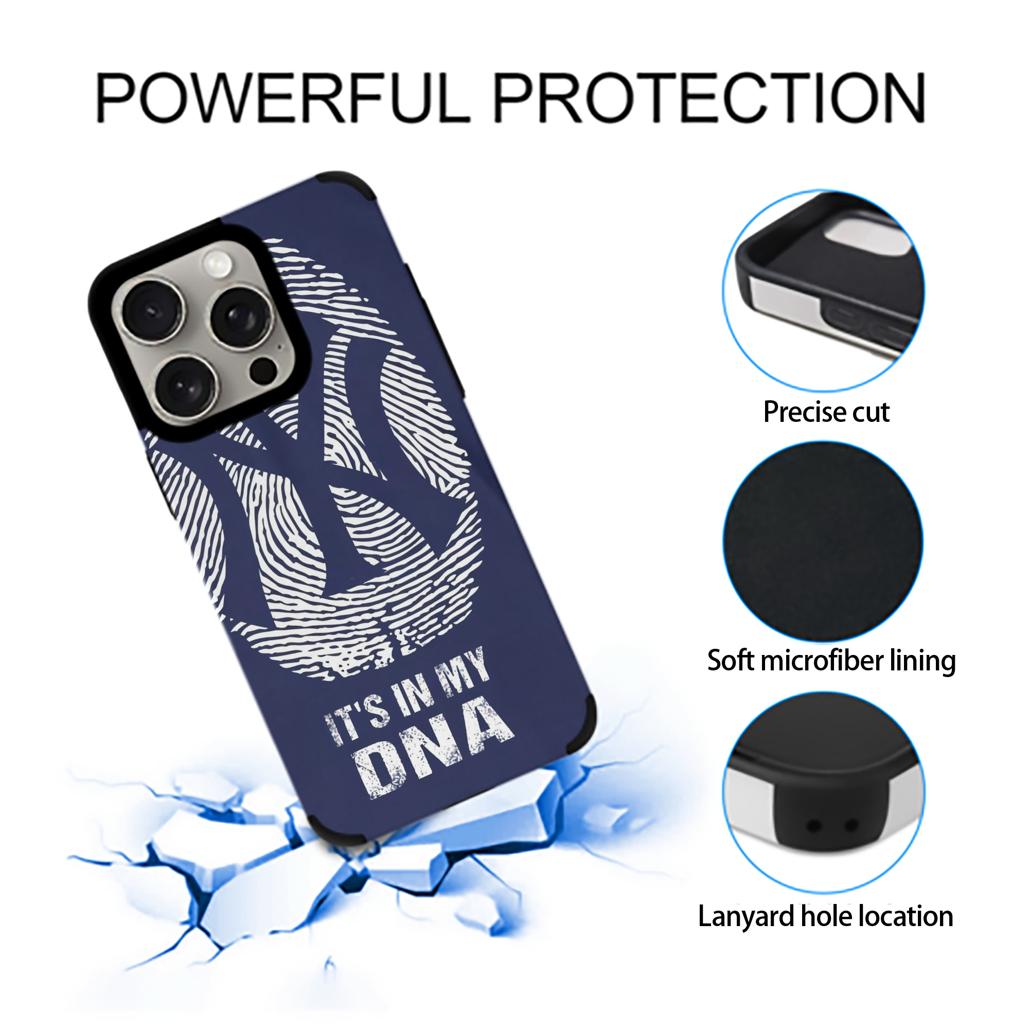 New York Yankees 145 IPhone 15 Pro Max PU Leather Case – Soft Lining, 360° Protection – Precise Fit, 3D Buttons, Easy Charging – Anti-Yellowing, Easy To Clean