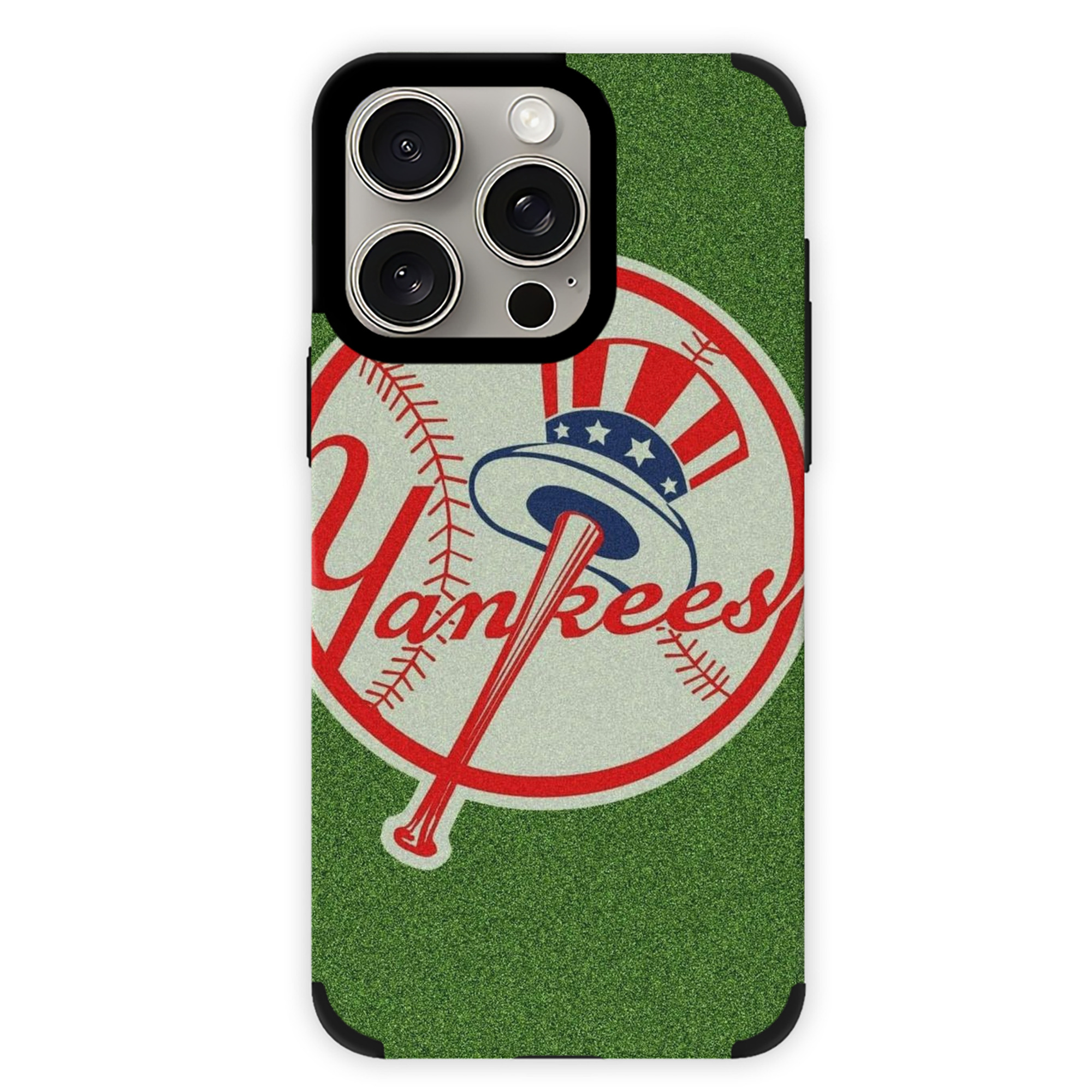 New York Yankees Logo IPhone 15 Pro Max PU Leather Case – Soft Lining, 360° Protection – Precise Fit, 3D Buttons, Easy Charging – Anti-Yellowing, Easy To Clean