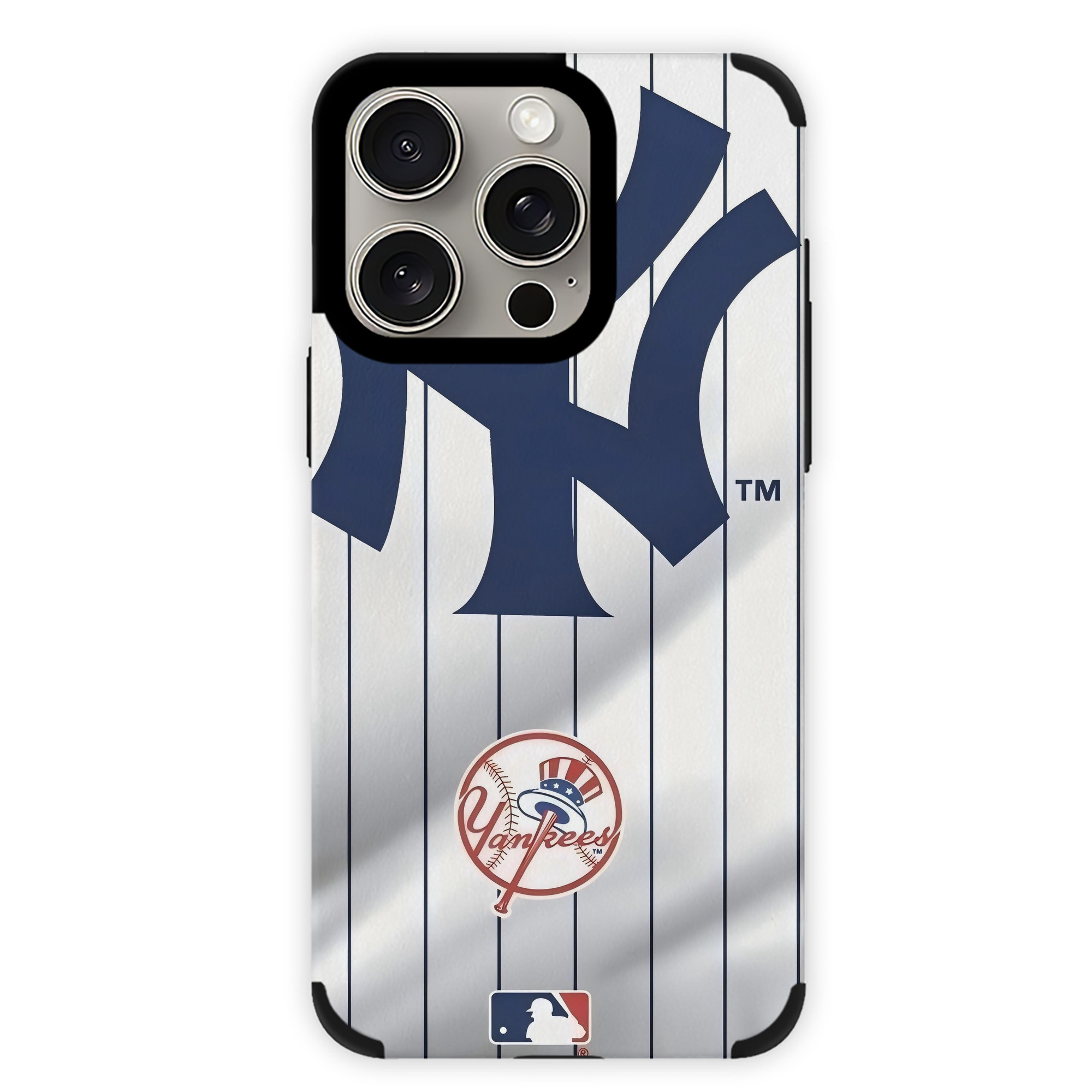 New York Yankees 126 IPhone 15 Pro Max PU Leather Case – Soft Lining, 360° Protection – Precise Fit, 3D Buttons, Easy Charging – Anti-Yellowing, Easy To Clean