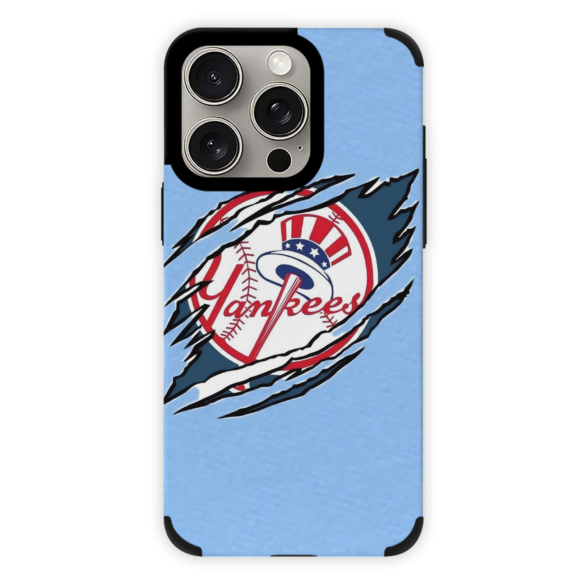 New York Yankees 128 IPhone 15 Pro Max PU Leather Case – Soft Lining, 360° Protection – Precise Fit, 3D Buttons, Easy Charging – Anti-Yellowing, Easy To Clean