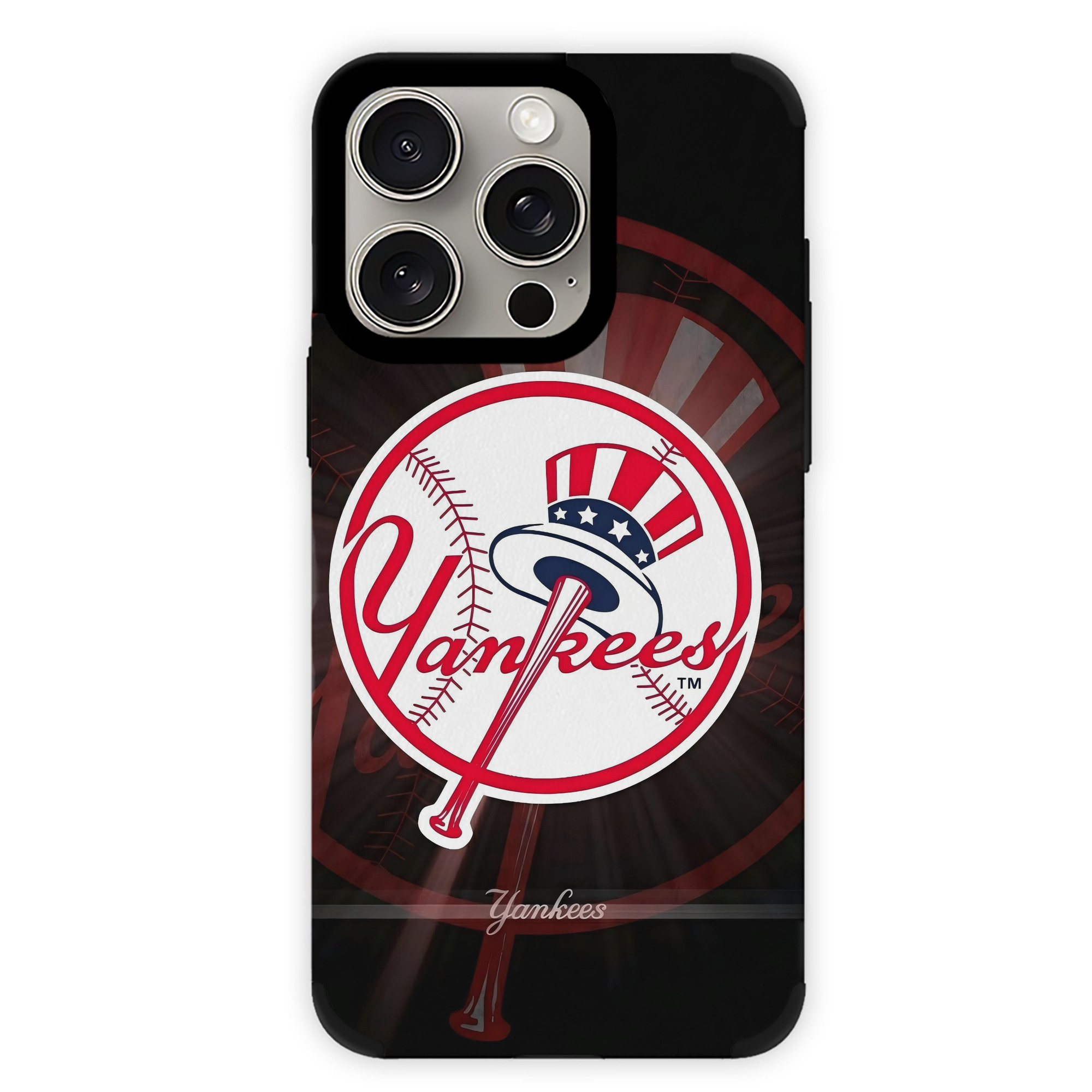 New York Yankees 124 IPhone 15 Pro Max PU Leather Case – Soft Lining, 360° Protection – Precise Fit, 3D Buttons, Easy Charging – Anti-Yellowing, Easy To Clean