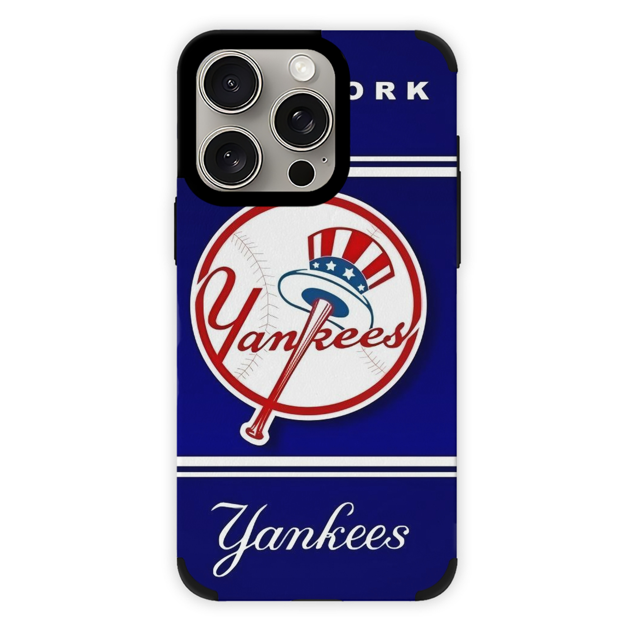 New York Yankees 139 IPhone 15 Pro Max PU Leather Case – Soft Lining, 360° Protection – Precise Fit, 3D Buttons, Easy Charging – Anti-Yellowing, Easy To Clean