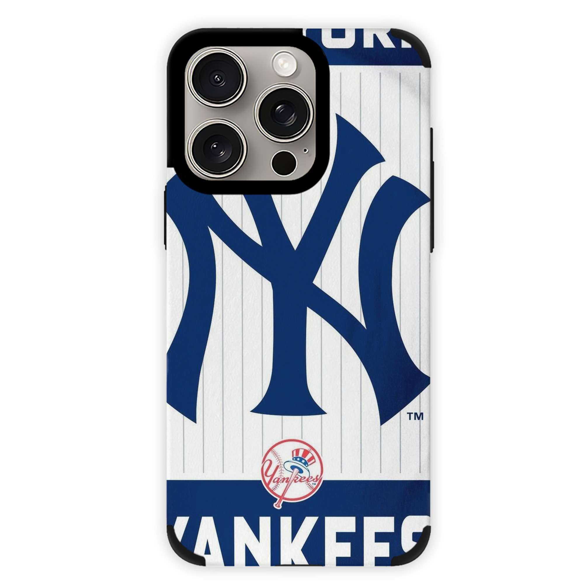 New York Yankees 130 IPhone 15 Pro Max PU Leather Case – Soft Lining, 360° Protection – Precise Fit, 3D Buttons, Easy Charging – Anti-Yellowing, Easy To Clean