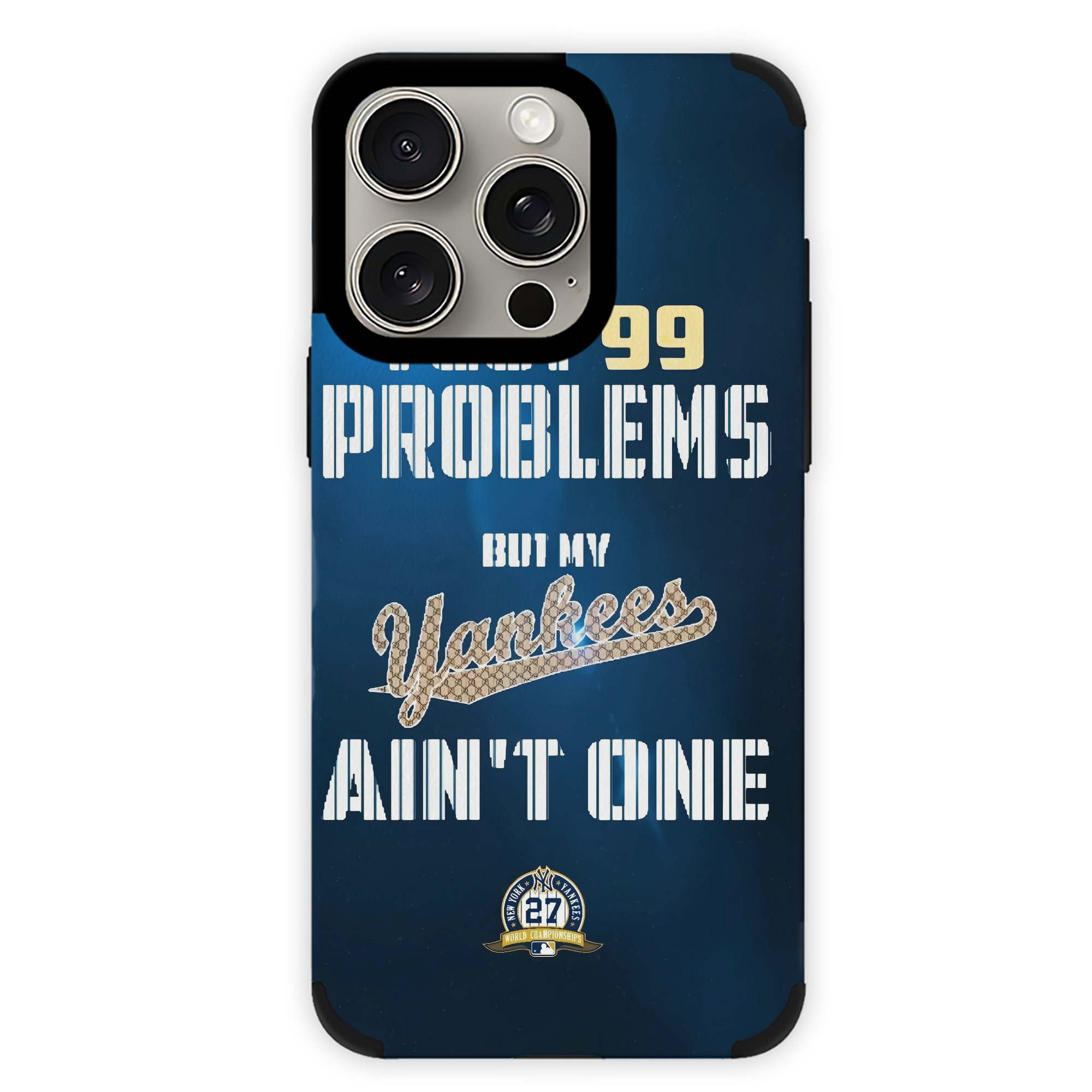 New York Yankees 140 IPhone 15 Pro Max PU Leather Case – Soft Lining, 360° Protection – Precise Fit, 3D Buttons, Easy Charging – Anti-Yellowing, Easy To Clean