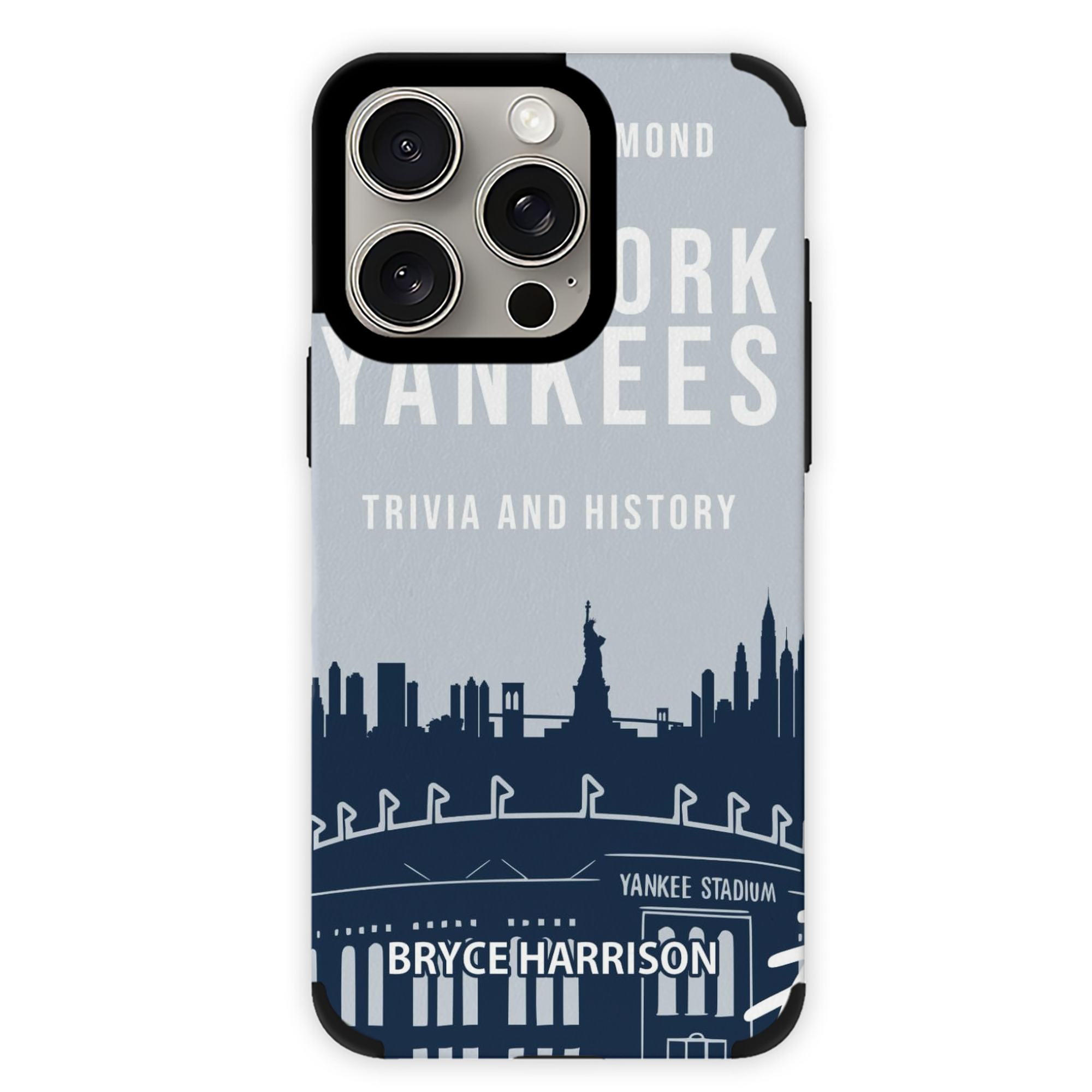 New York Yankees 141 IPhone 15 Pro Max PU Leather Case – Soft Lining, 360° Protection – Precise Fit, 3D Buttons, Easy Charging – Anti-Yellowing, Easy To Clean