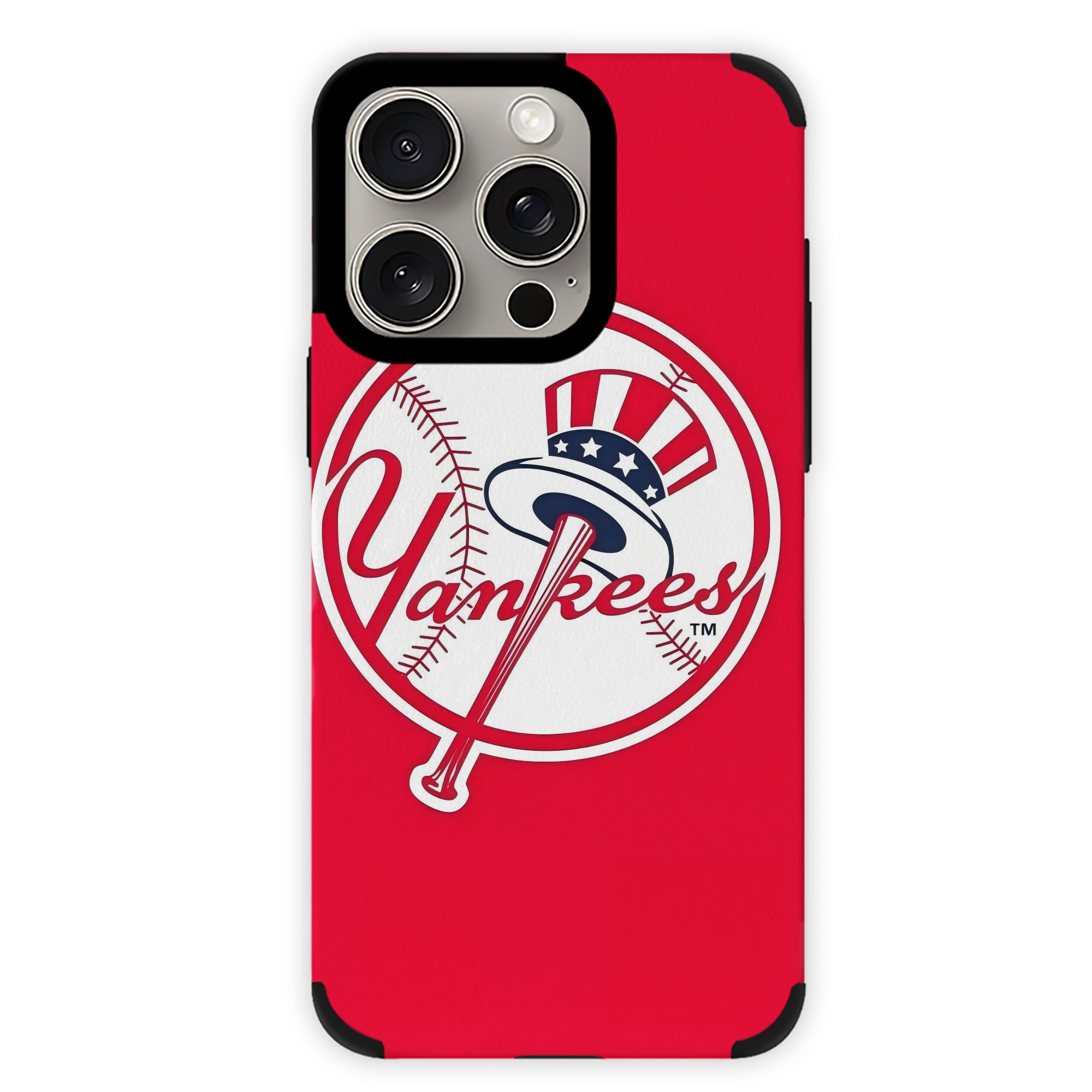 New York Yankees 165 IPhone 15 Pro Max PU Leather Case – Soft Lining, 360° Protection – Precise Fit, 3D Buttons, Easy Charging – Anti-Yellowing, Easy To Clean