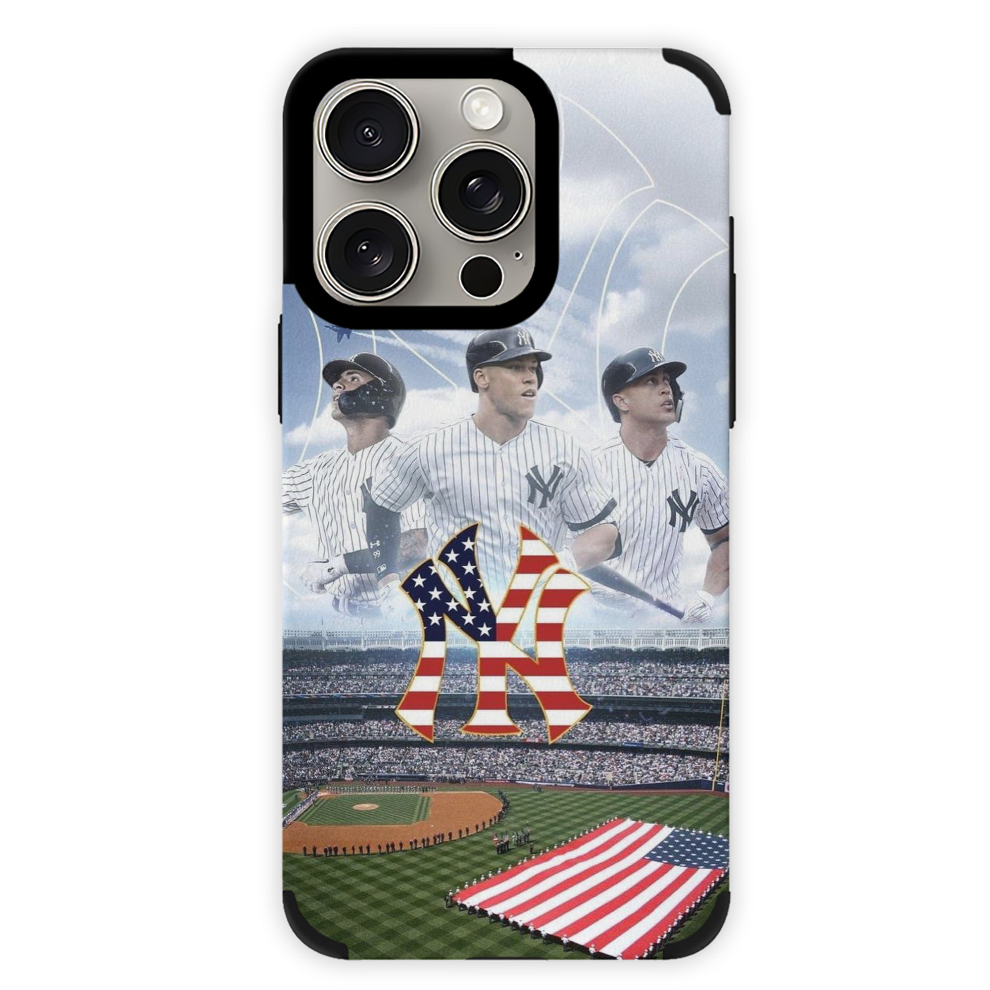 New York Yankees 161 IPhone 15 Pro Max PU Leather Case – Soft Lining, 360° Protection – Precise Fit, 3D Buttons, Easy Charging – Anti-Yellowing, Easy To Clean