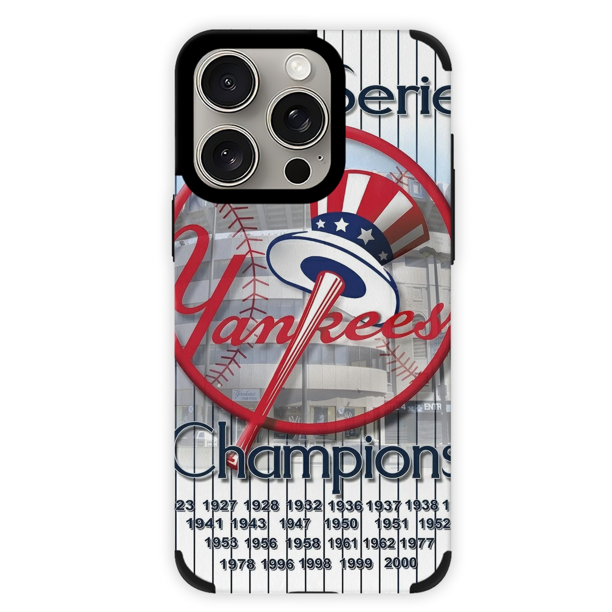 New York Yankees 184 IPhone 15 Pro Max PU Leather Case – Soft Lining, 360° Protection – Precise Fit, 3D Buttons, Easy Charging – Anti-Yellowing, Easy To Clean