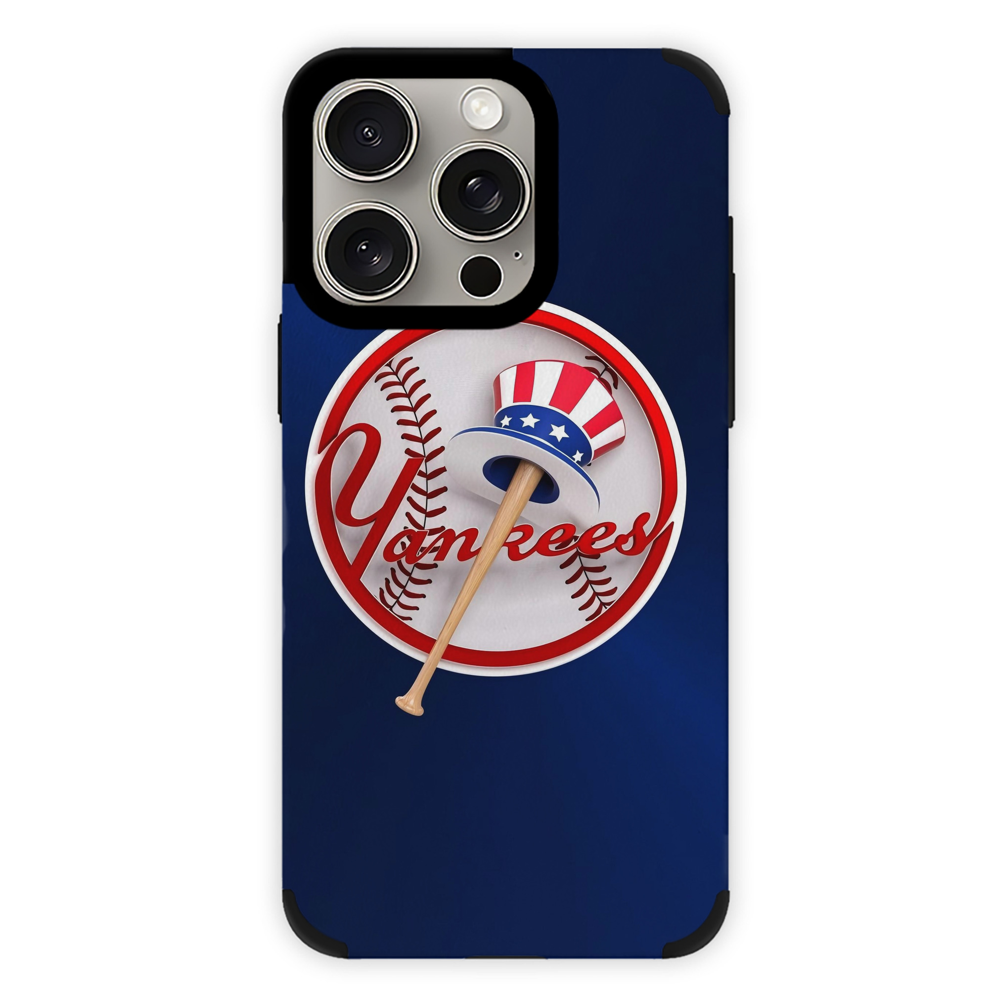 New York Yankees 200 IPhone 15 Pro Max PU Leather Case – Soft Lining, 360° Protection – Precise Fit, 3D Buttons, Easy Charging – Anti-Yellowing, Easy To Clean