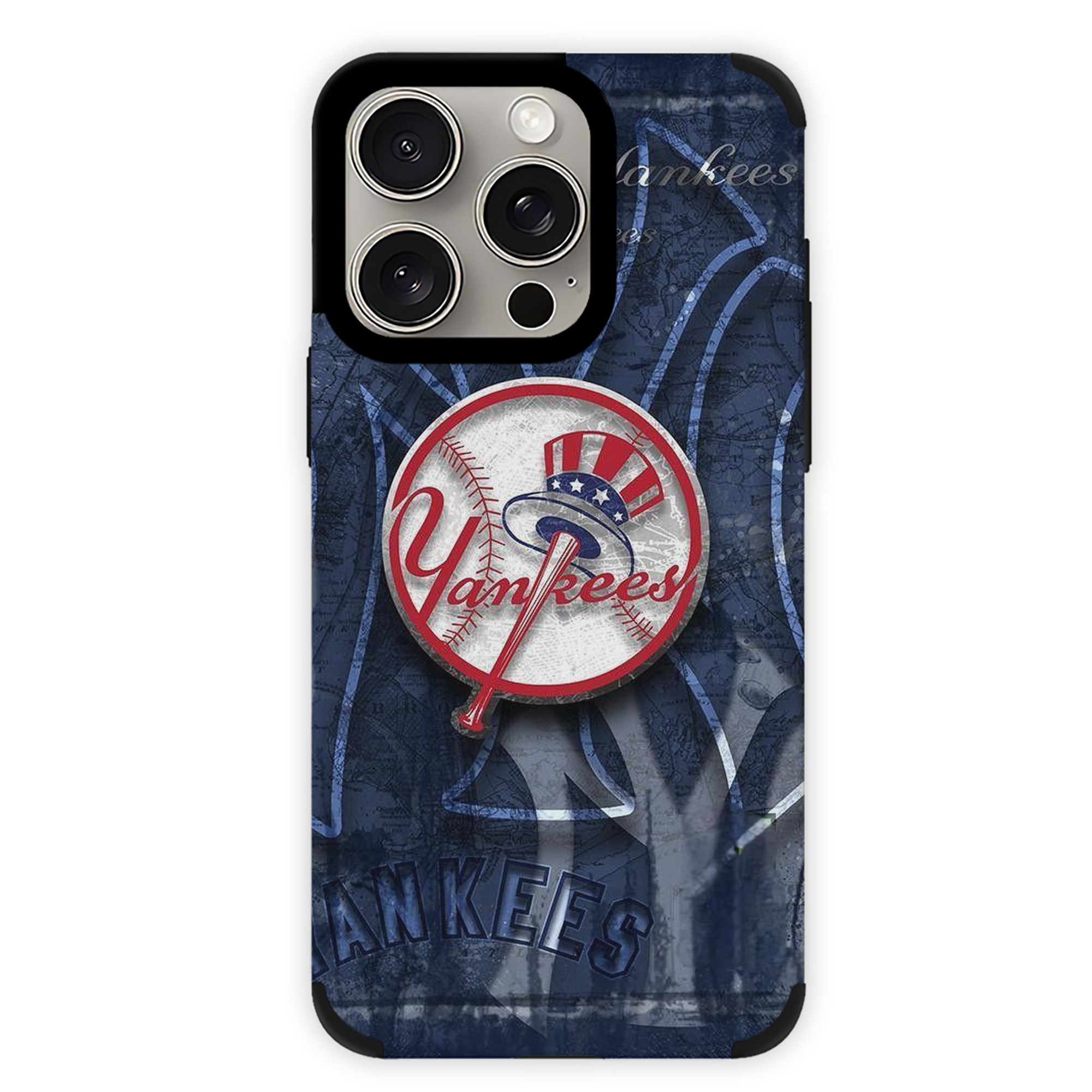 New York Yankees 190 IPhone 15 Pro Max PU Leather Case – Soft Lining, 360° Protection – Precise Fit, 3D Buttons, Easy Charging – Anti-Yellowing, Easy To Clean