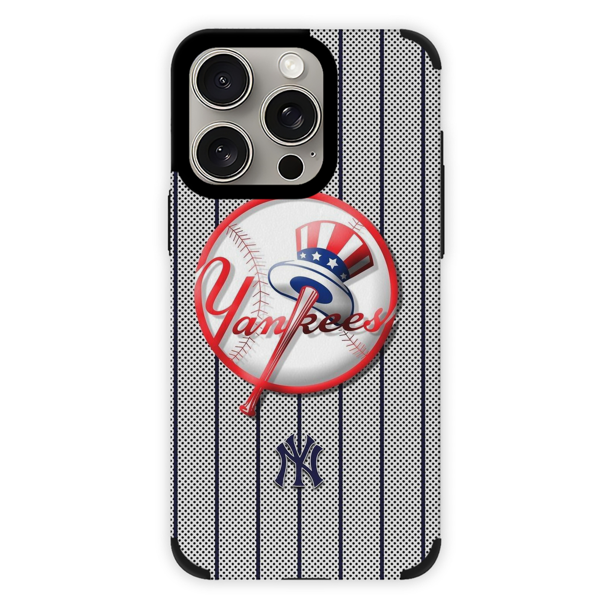 New York Yankees 197 IPhone 15 Pro Max PU Leather Case – Soft Lining, 360° Protection – Precise Fit, 3D Buttons, Easy Charging – Anti-Yellowing, Easy To Clean