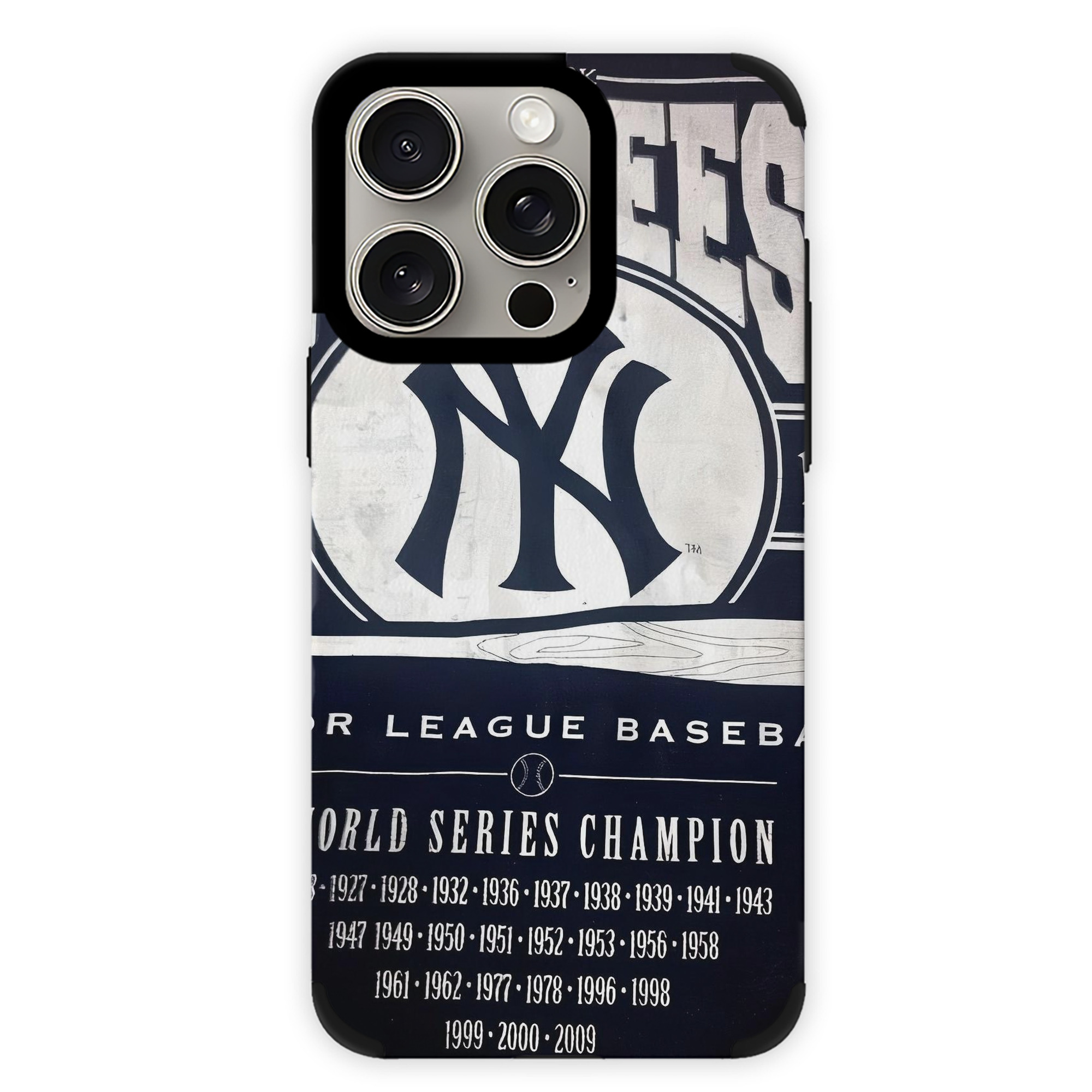 New York Yankees 211 IPhone 15 Pro Max PU Leather Case – Soft Lining, 360° Protection – Precise Fit, 3D Buttons, Easy Charging – Anti-Yellowing, Easy To Clean