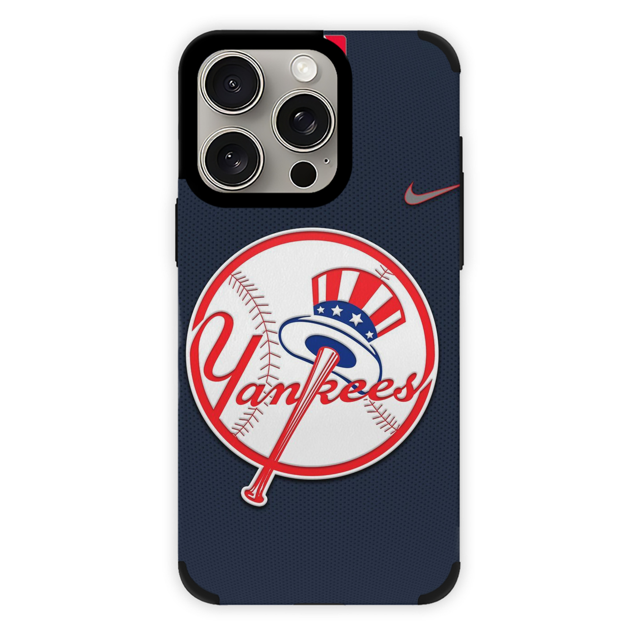 New York Yankees 208 IPhone 15 Pro Max PU Leather Case – Soft Lining, 360° Protection – Precise Fit, 3D Buttons, Easy Charging – Anti-Yellowing, Easy To Clean
