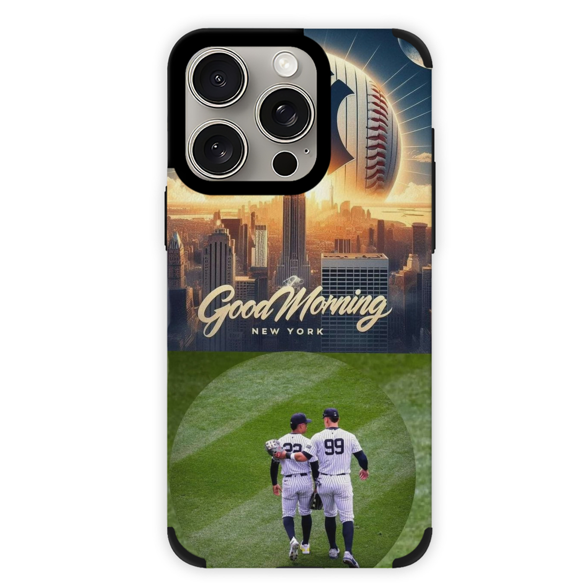 New York Yankees 218 IPhone 15 Pro Max PU Leather Case – Soft Lining, 360° Protection – Precise Fit, 3D Buttons, Easy Charging – Anti-Yellowing, Easy To Clean