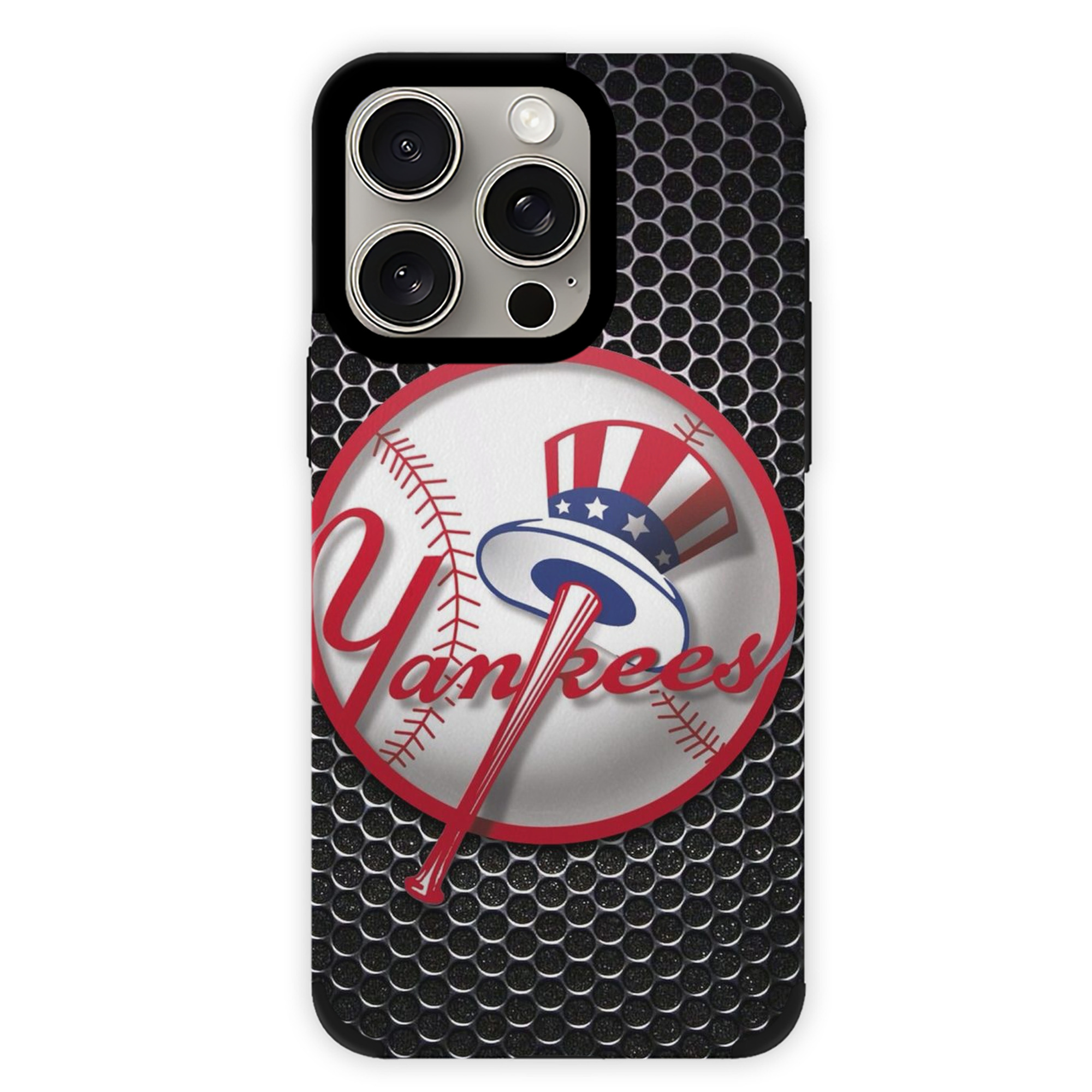 New York Yankees 221 IPhone 15 Pro Max PU Leather Case – Soft Lining, 360° Protection – Precise Fit, 3D Buttons, Easy Charging – Anti-Yellowing, Easy To Clean
