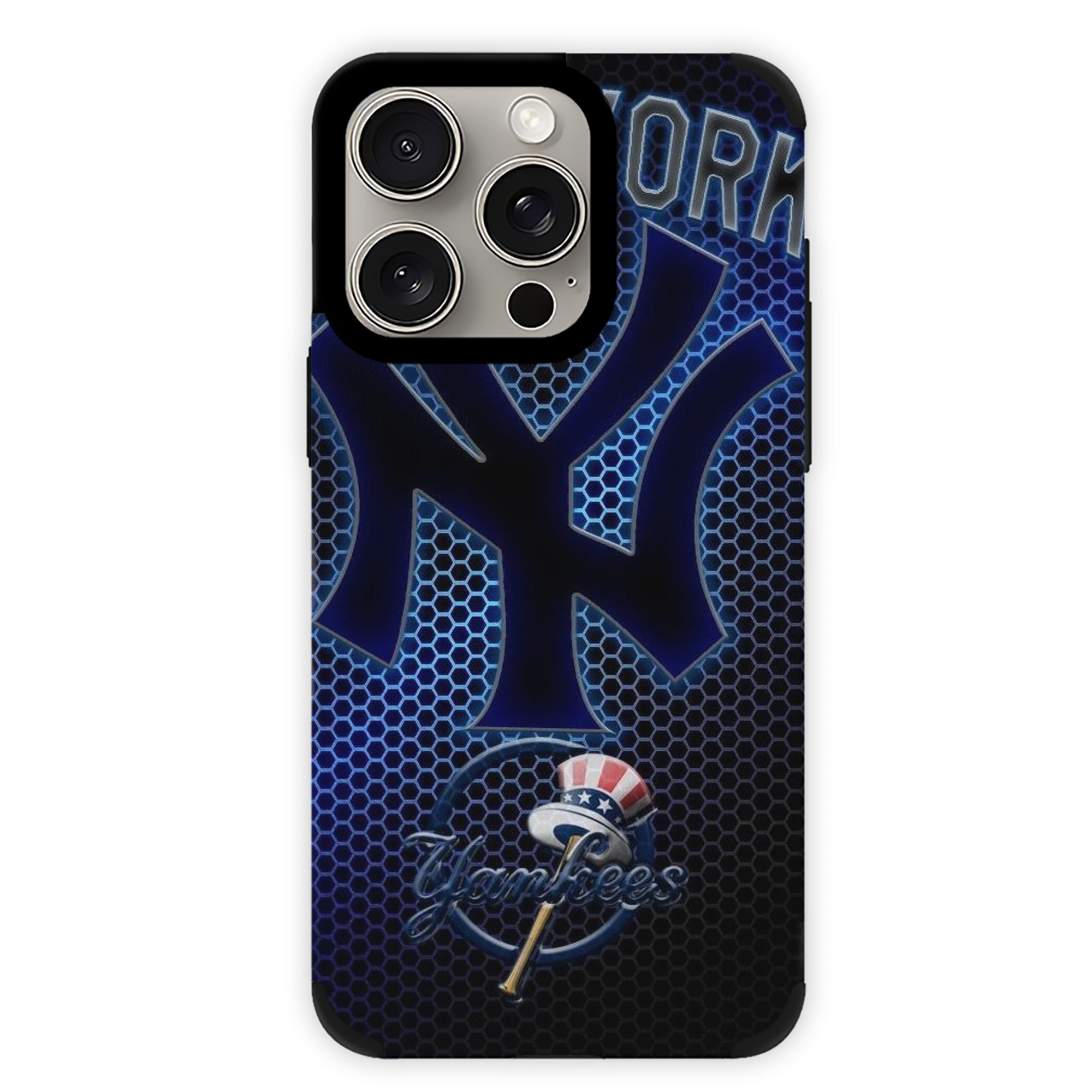 New York Yankees 319 IPhone 15 Pro Max PU Leather Case – Soft Lining, 360° Protection – Precise Fit, 3D Buttons, Easy Charging – Anti-Yellowing, Easy To Clean