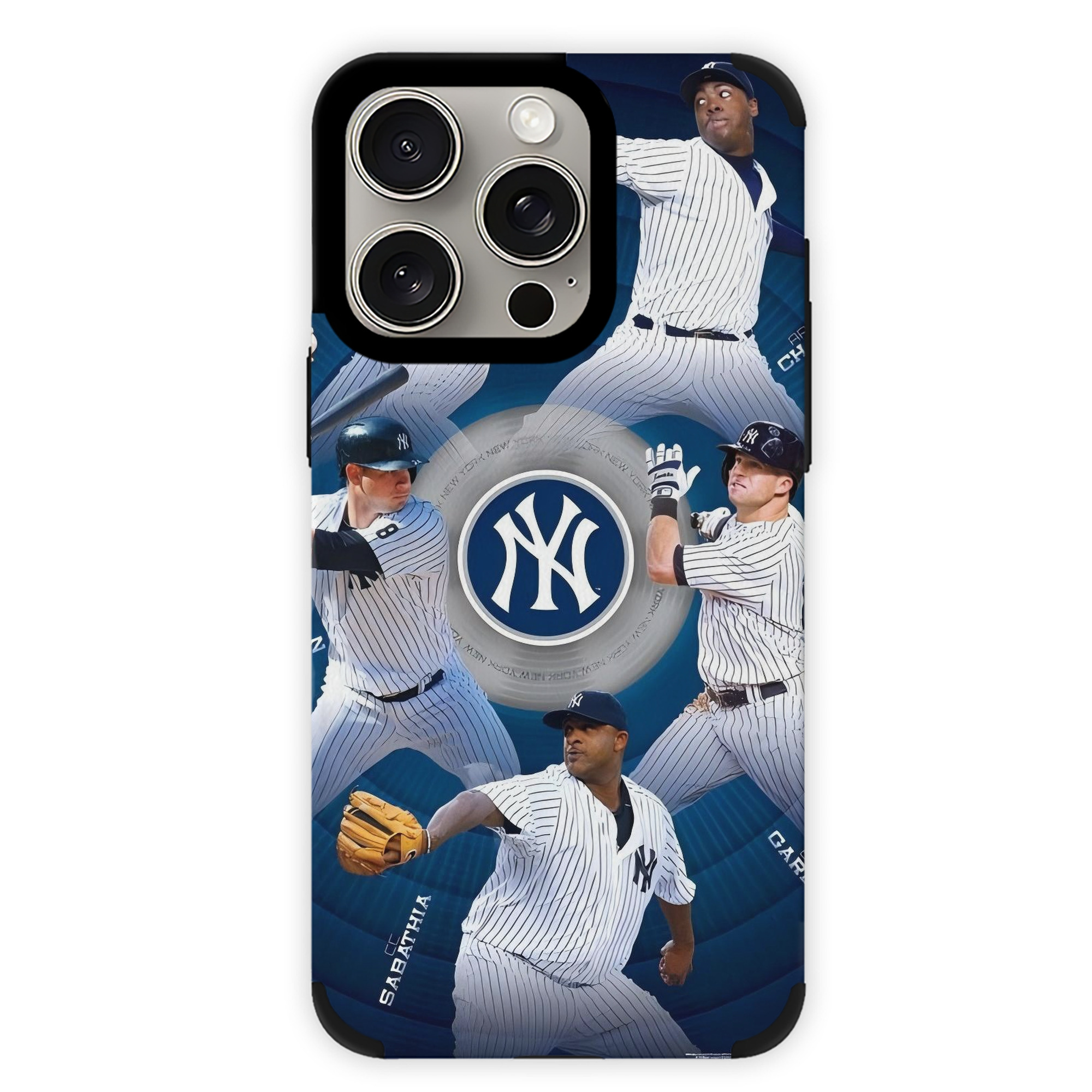 New York Yankees 222 IPhone 15 Pro Max PU Leather Case – Soft Lining, 360° Protection – Precise Fit, 3D Buttons, Easy Charging – Anti-Yellowing, Easy To Clean