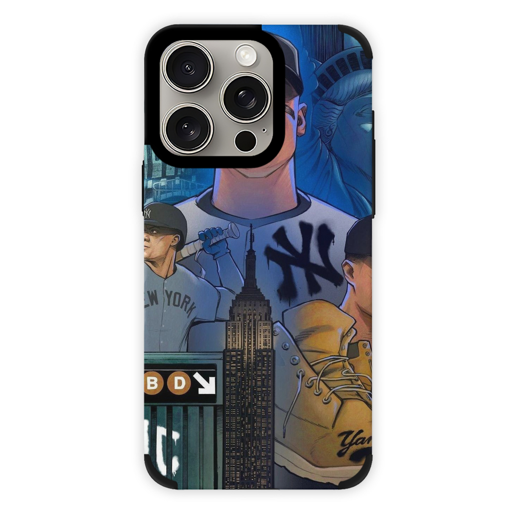 New York Yankees 298 IPhone 15 Pro Max PU Leather Case – Soft Lining, 360° Protection – Precise Fit, 3D Buttons, Easy Charging – Anti-Yellowing, Easy To Clean
