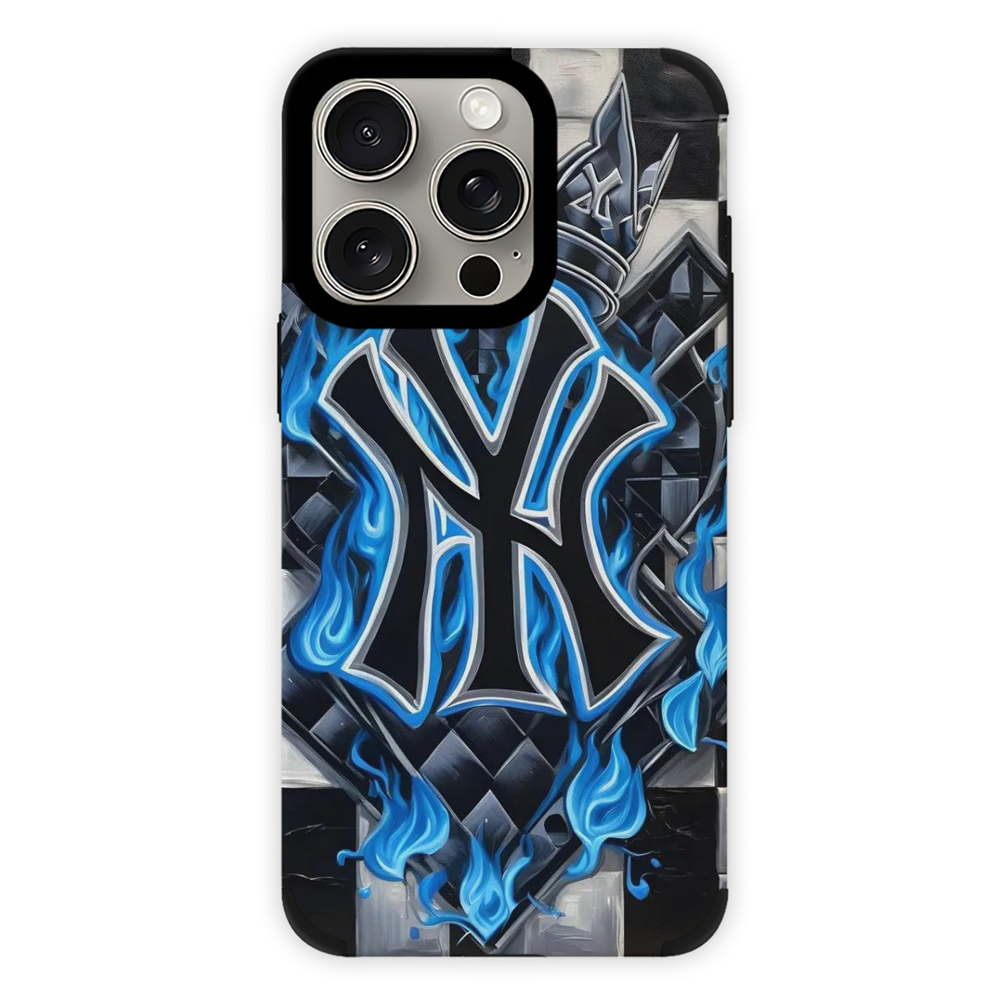 New York Yankees 324 IPhone 15 Pro Max PU Leather Case – Soft Lining, 360° Protection – Precise Fit, 3D Buttons, Easy Charging – Anti-Yellowing, Easy To Clean